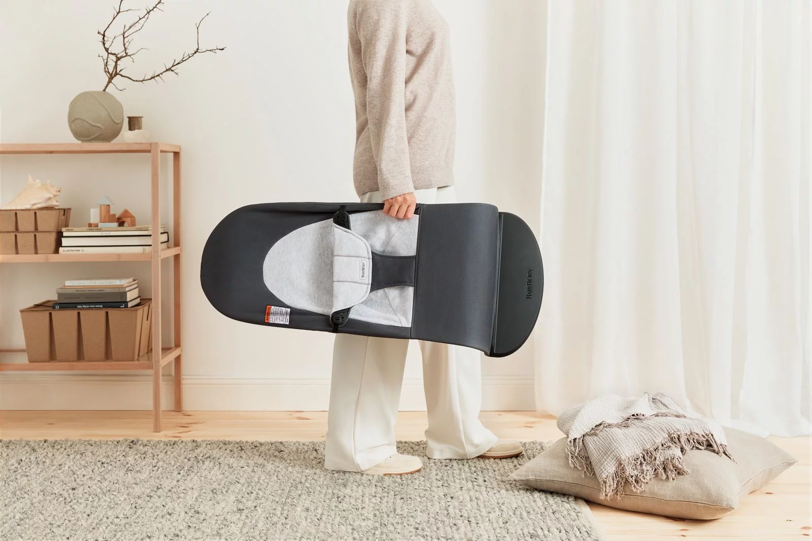 BabyBjorn Bouncer Balance Soft in Dark Grey/Light Grey - John Pierce Auto Care