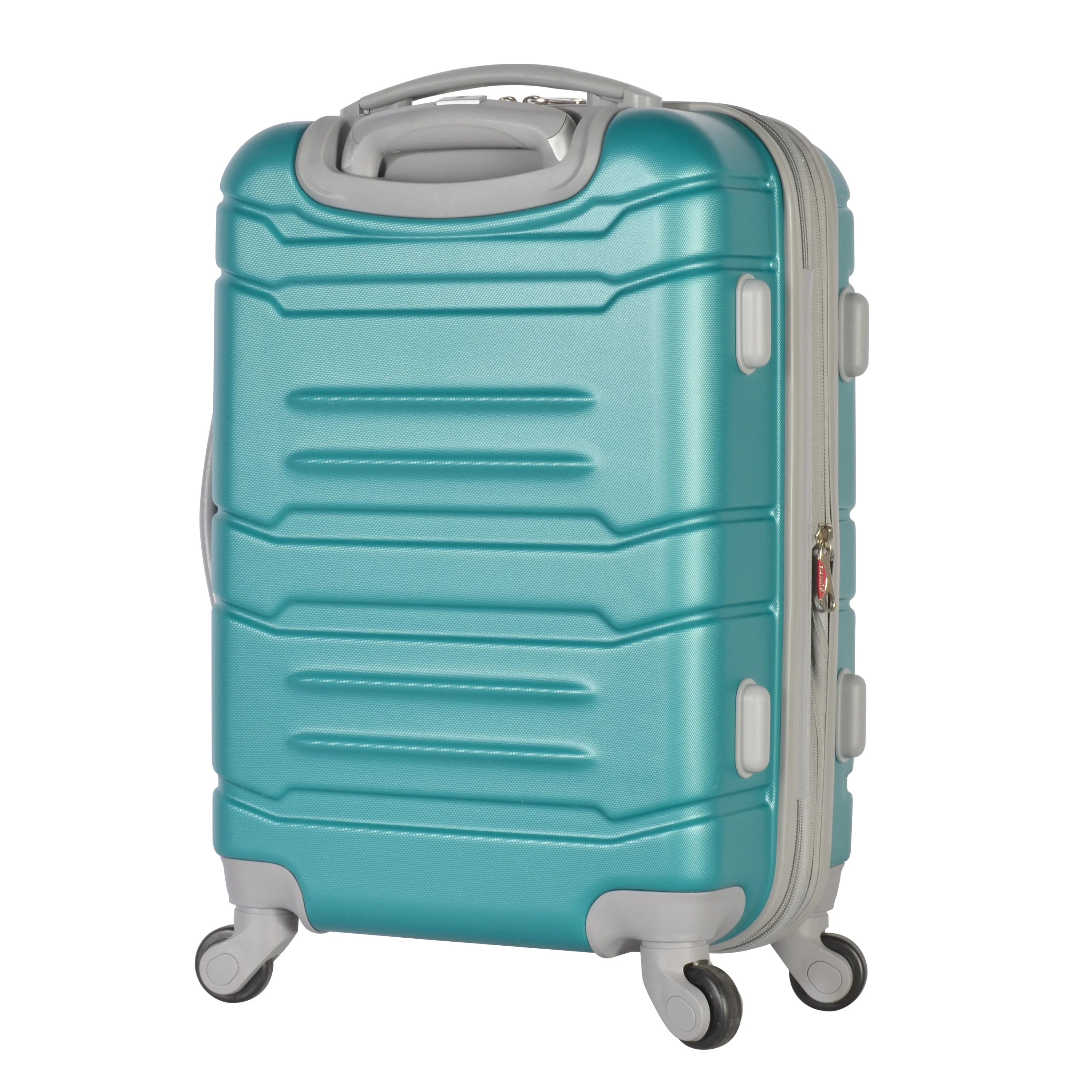 Olympia U.S.A. Denmark 3-Piece Expandable Hardcase Luggage Set with Spinner Wheels, Teal - John Pierce Auto Care