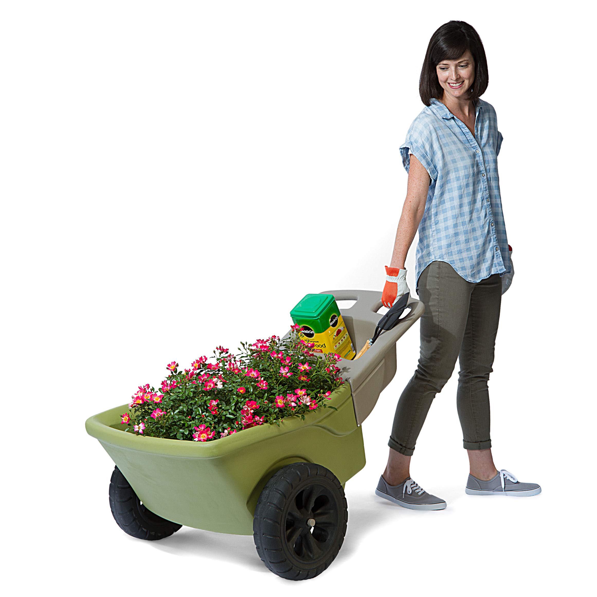 Simplay3 Easy Haul Plastic Wheelbarrow with Tool Tray - John Pierce Auto Care