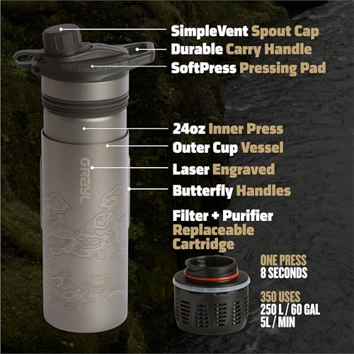 GRAYL GeoPress Titanium Water Purification - John Pierce Auto Care