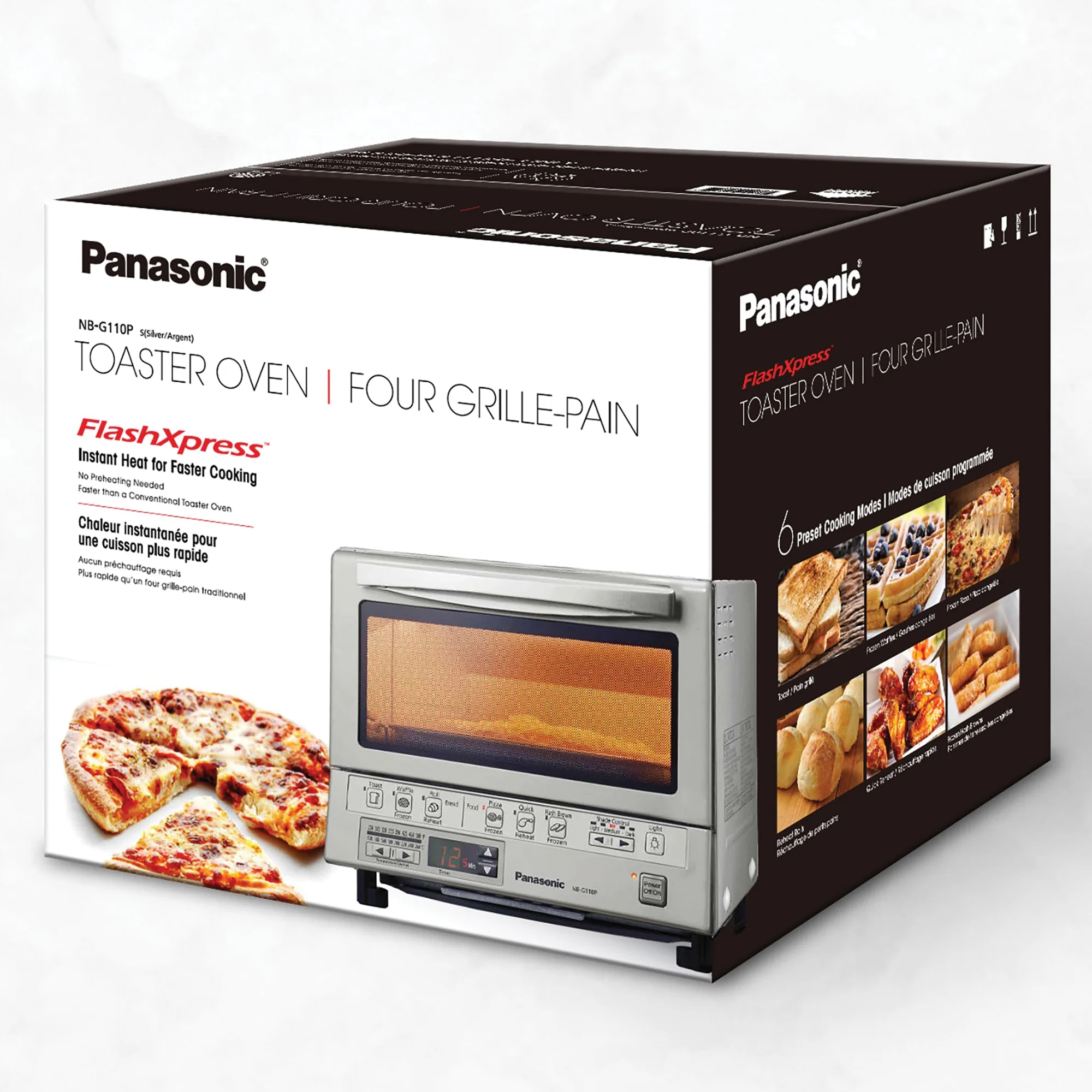 Panasonic FlashXpress Silver Toaster Oven in Silver - John Pierce Auto Care