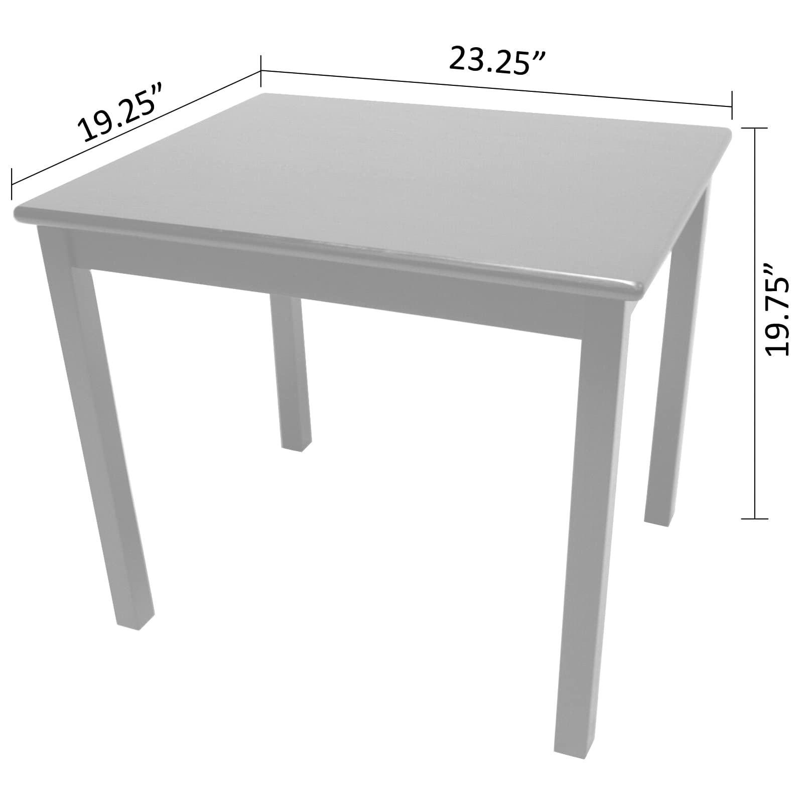 EHemco Solid Wood Kids Table and Chair Furniture Set - John Pierce Auto Care