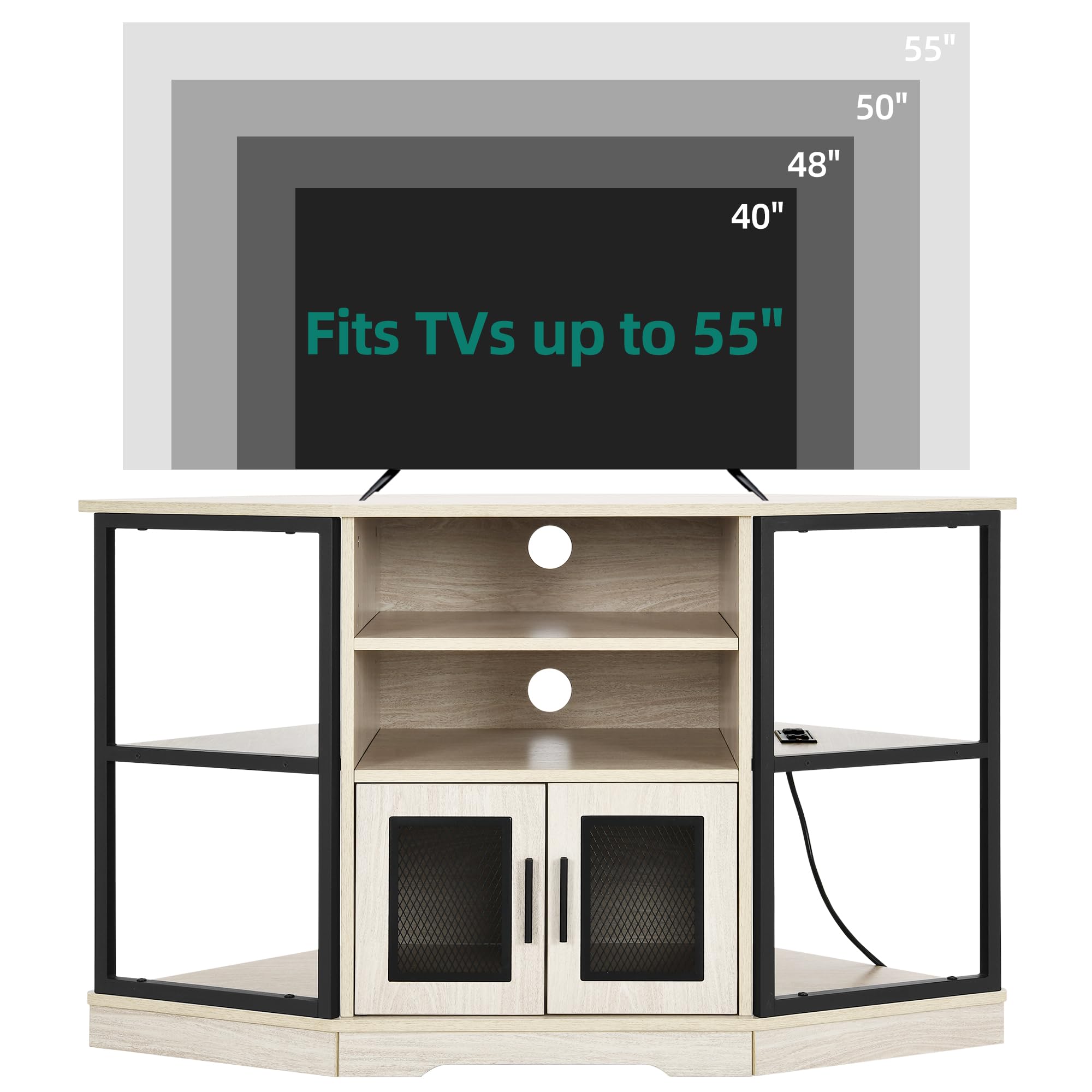 YITAHOME Farmhouse Media Console and TV Entertainment Cabinet - John Pierce Auto Care