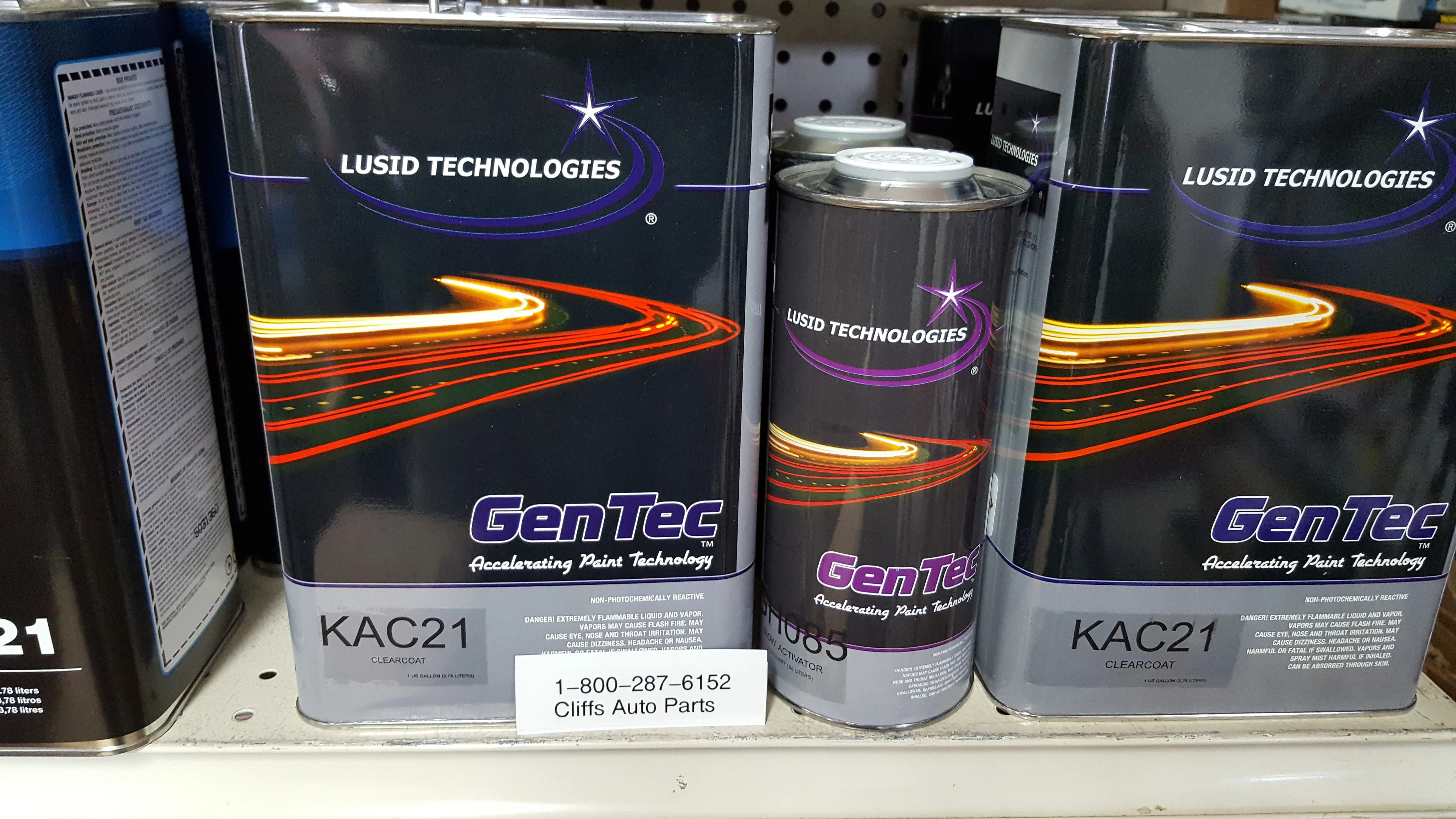 GenTec Clearcoat KAC21 Clearcoat Kit GALLON 4:1 mix Slow water white clear - John Pierce Auto Care