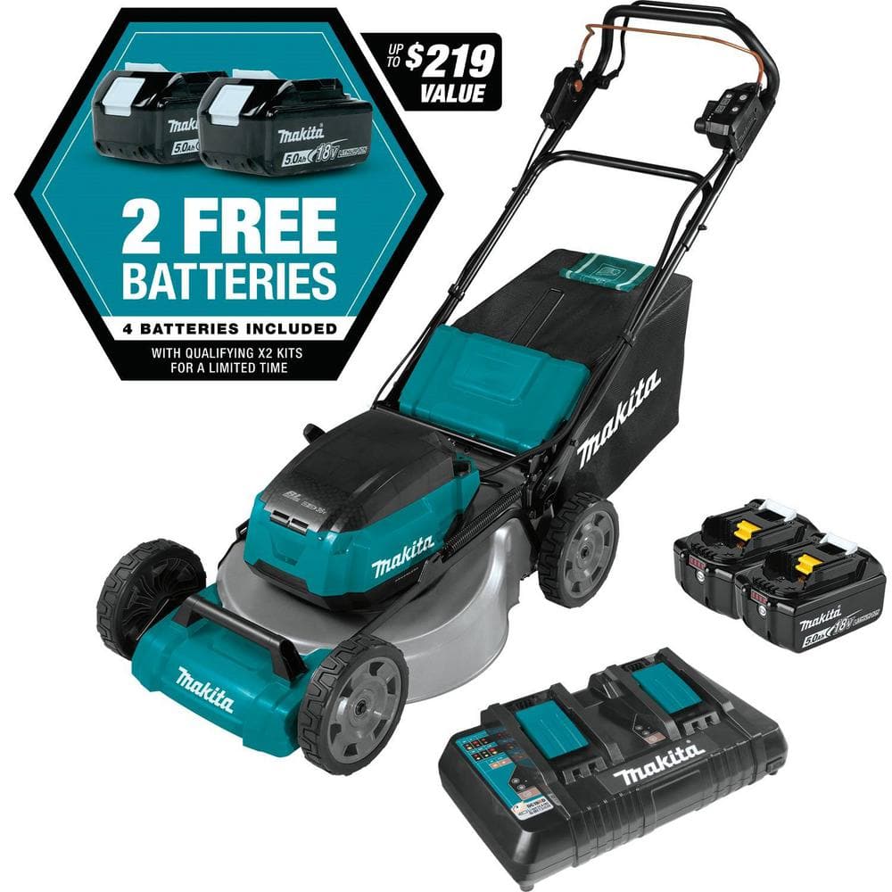 Makita 21-Inch 36V LXT Cordless Self-Propelled Lawn Mower Kit - John Pierce Auto Care
