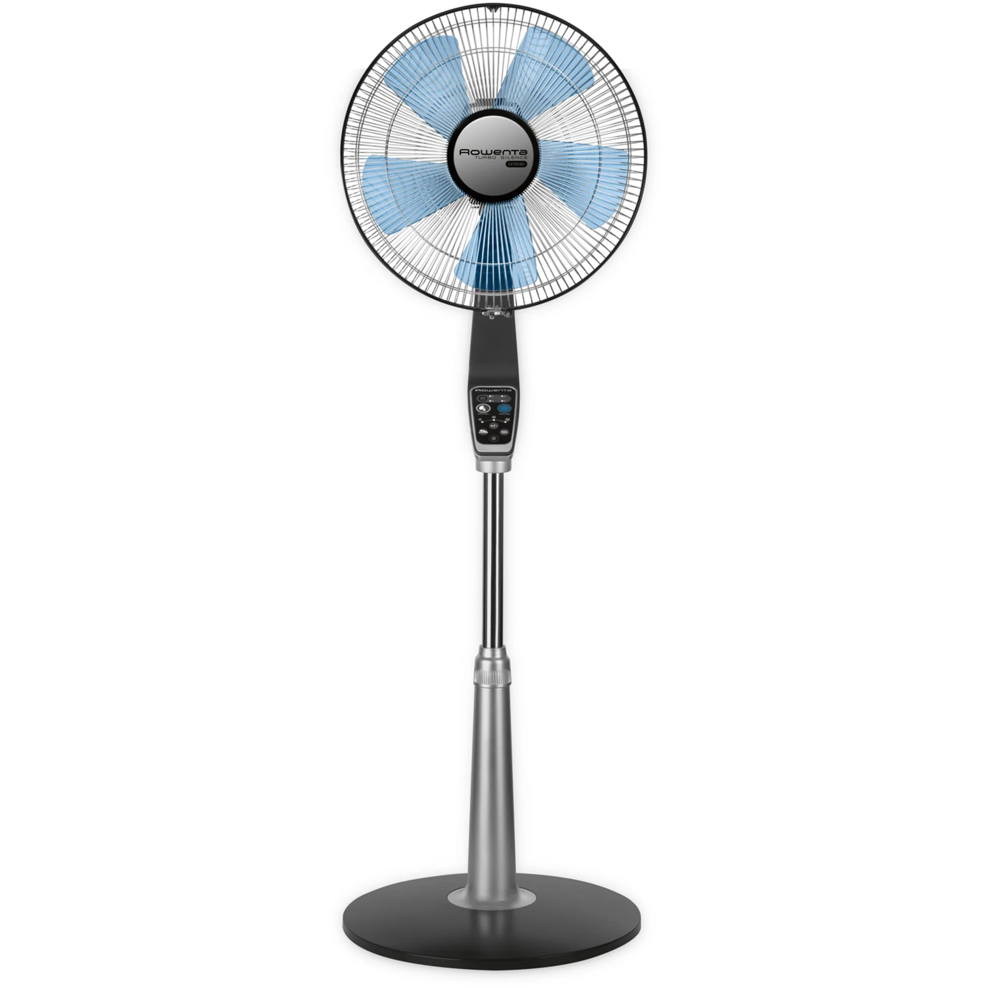 Rowenta Turbo Silence Standing Floor Fan with Remote, 53 Inch, Portable, 5 Speeds, VU5670 - John Pierce Auto Care