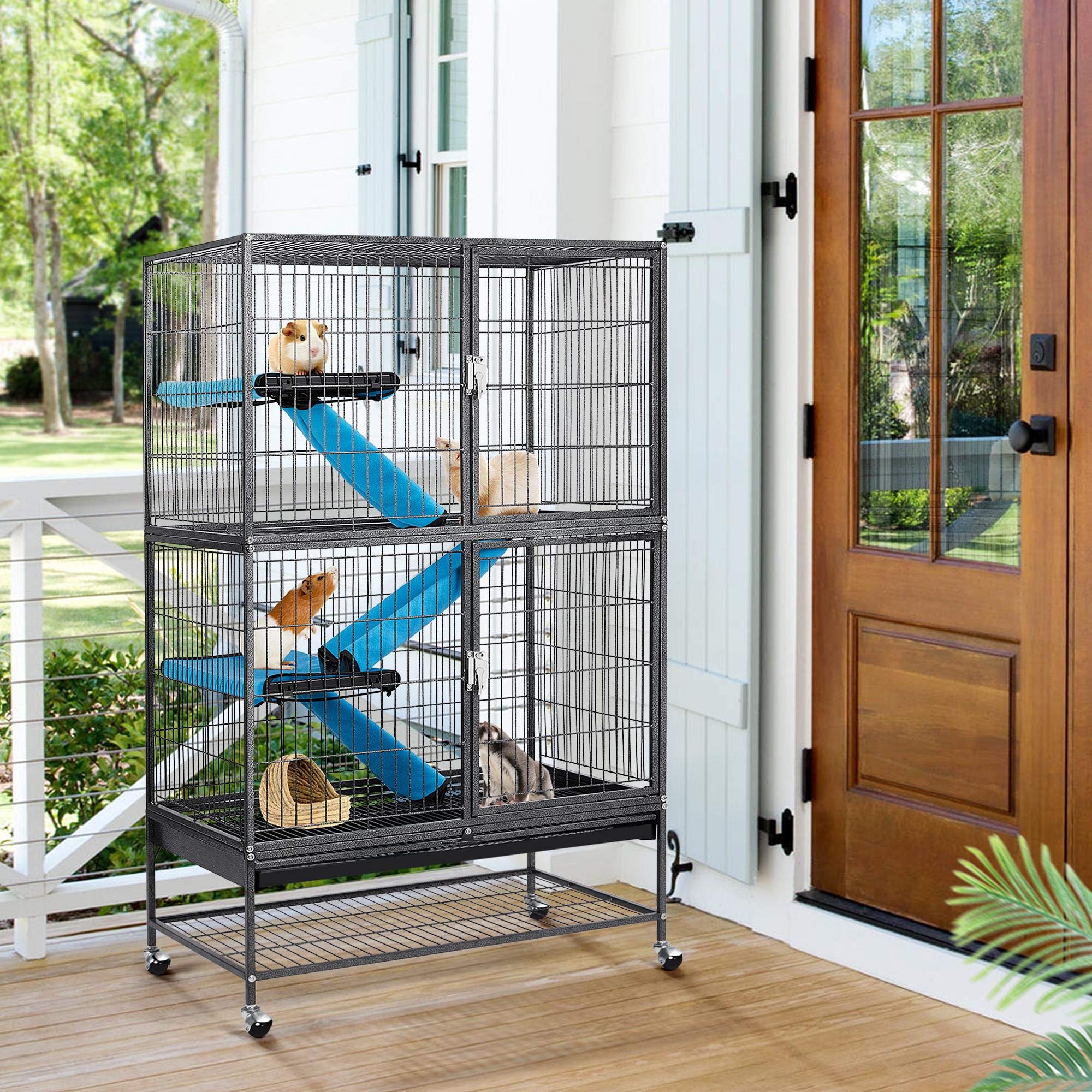 Yaheetech Rolling 2-Story Ferret and Small Animal Cage - John Pierce Auto Care