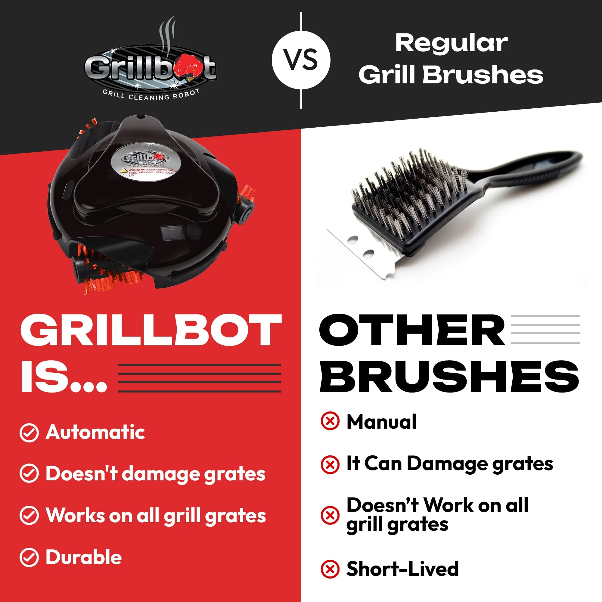 Grillbot Automatic Grill Cleaning Robot with Storage Case - John Pierce Auto Care