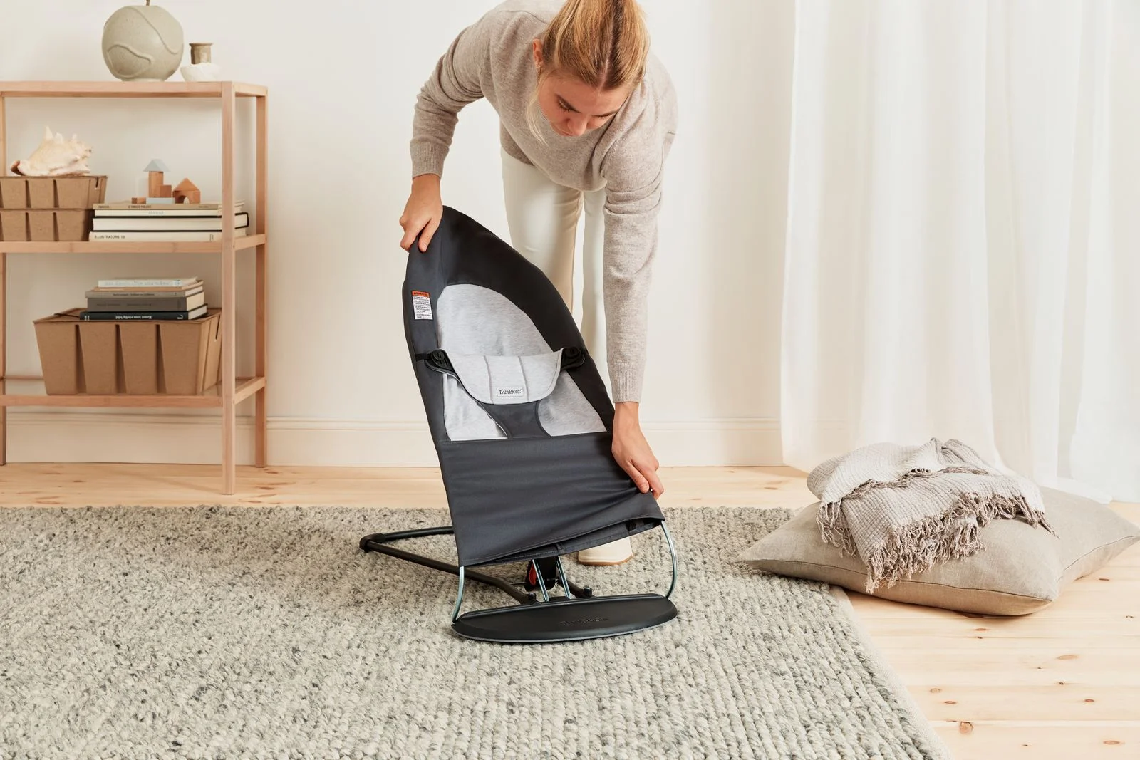 BabyBjorn Bouncer Balance Soft in Dark Grey/Light Grey - John Pierce Auto Care