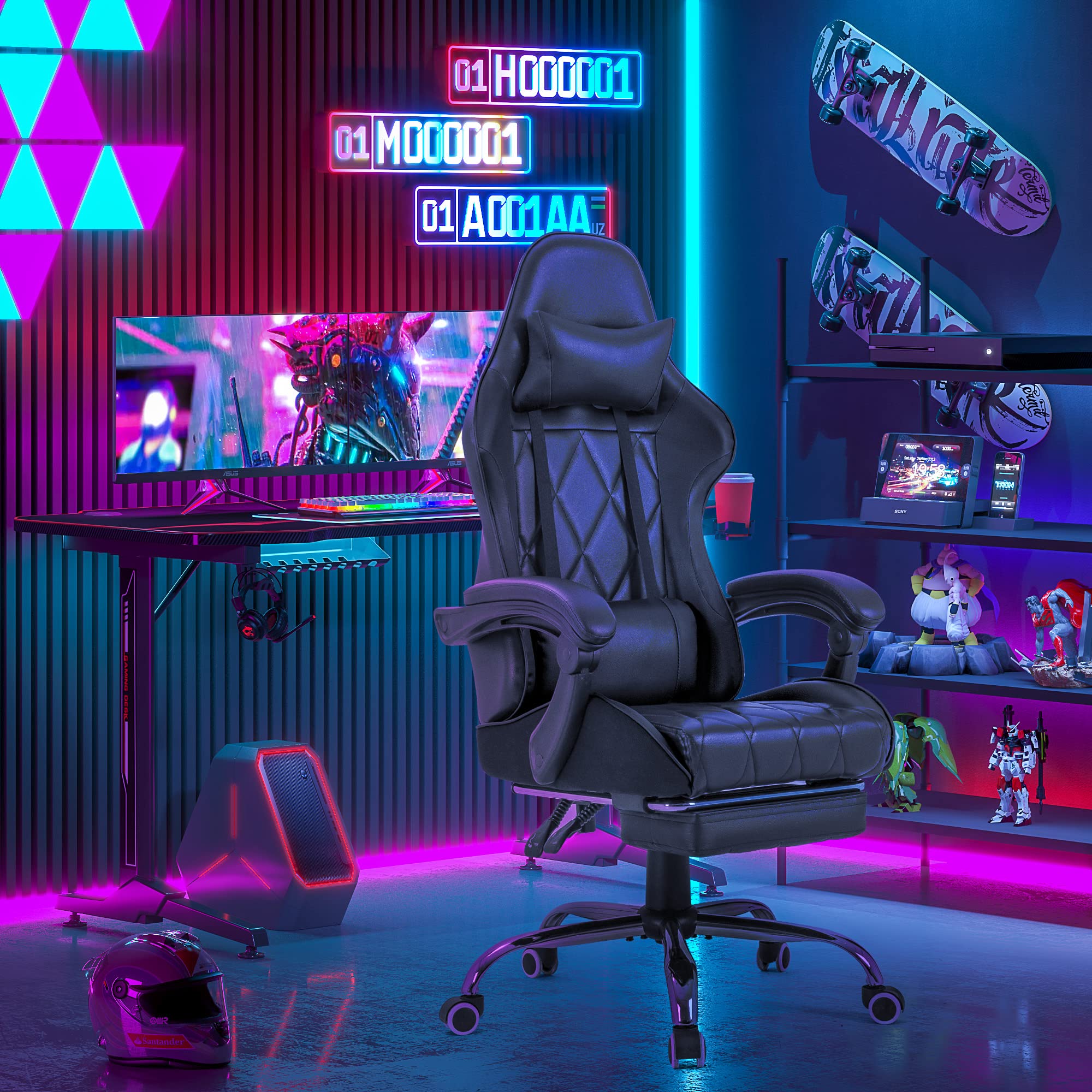 Homall Ergonomic High-Back Gaming Chair with Massage Lumbar Support - John Pierce Auto Care