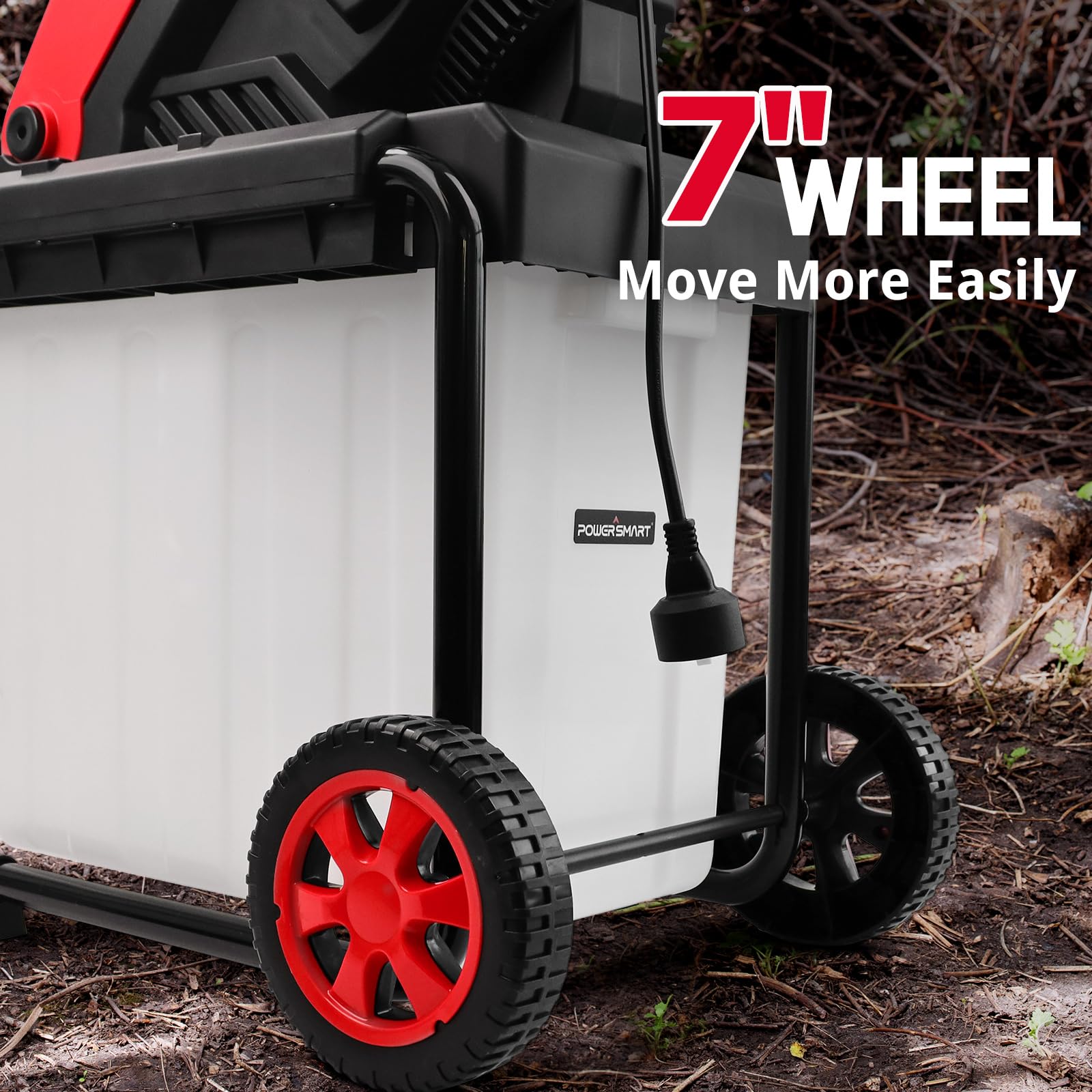 PowerSmart 15-Amp Electric Wood Chipper and Leaf Mulcher - John Pierce Auto Care