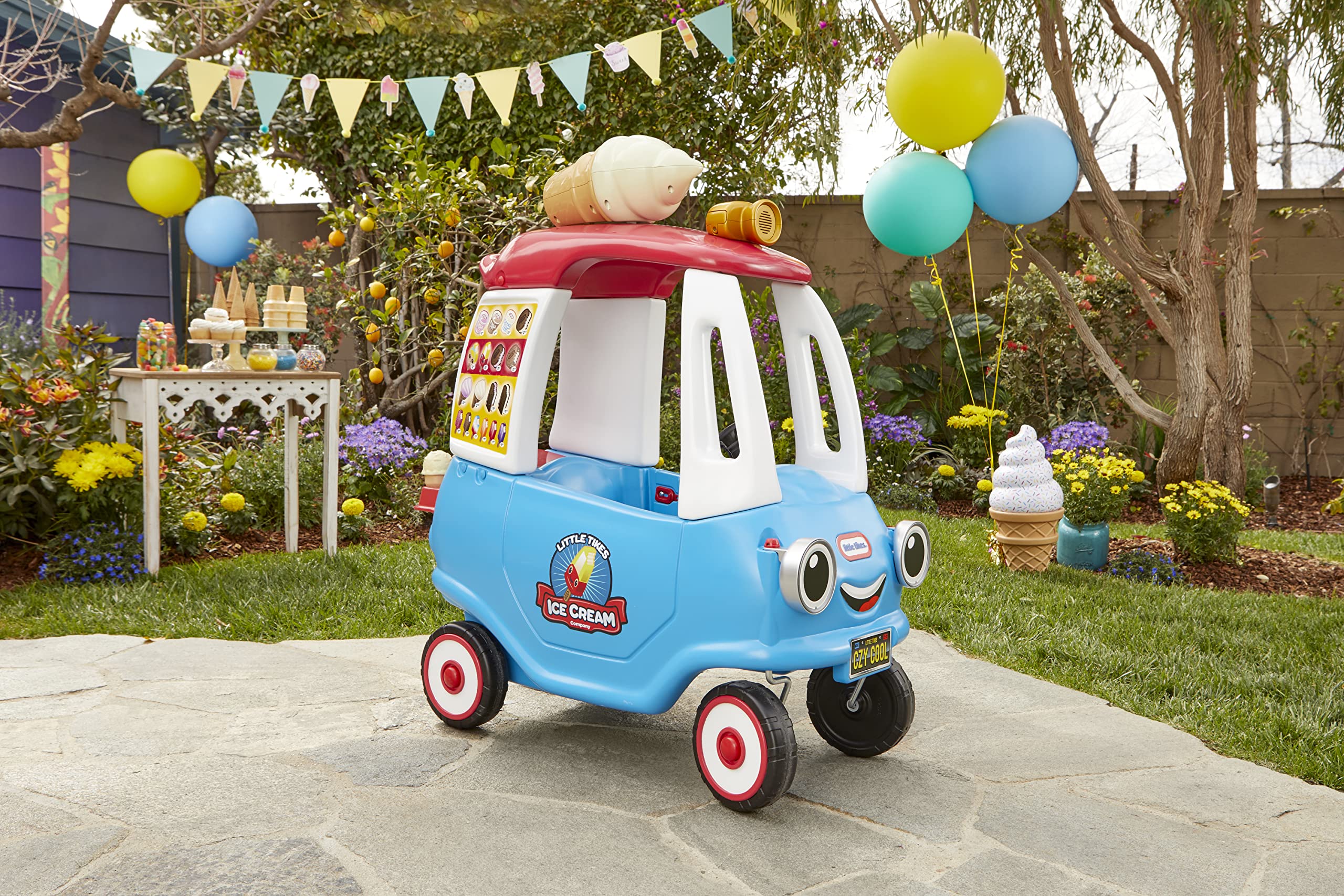 Little Giant Cream Truck Ride-On Play Toy - John Pierce Auto Care