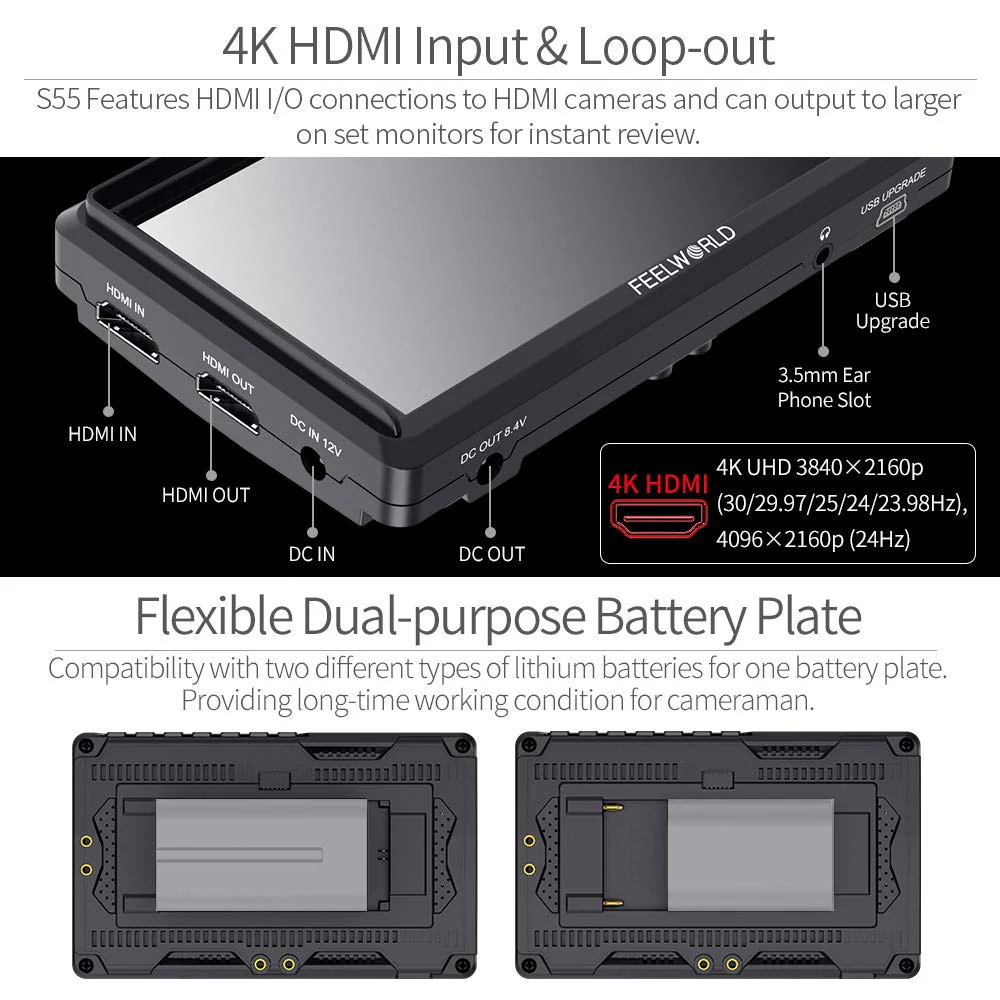 FEELWORLD S55 5.5-inch DSLR Field Monitor - John Pierce Auto Care