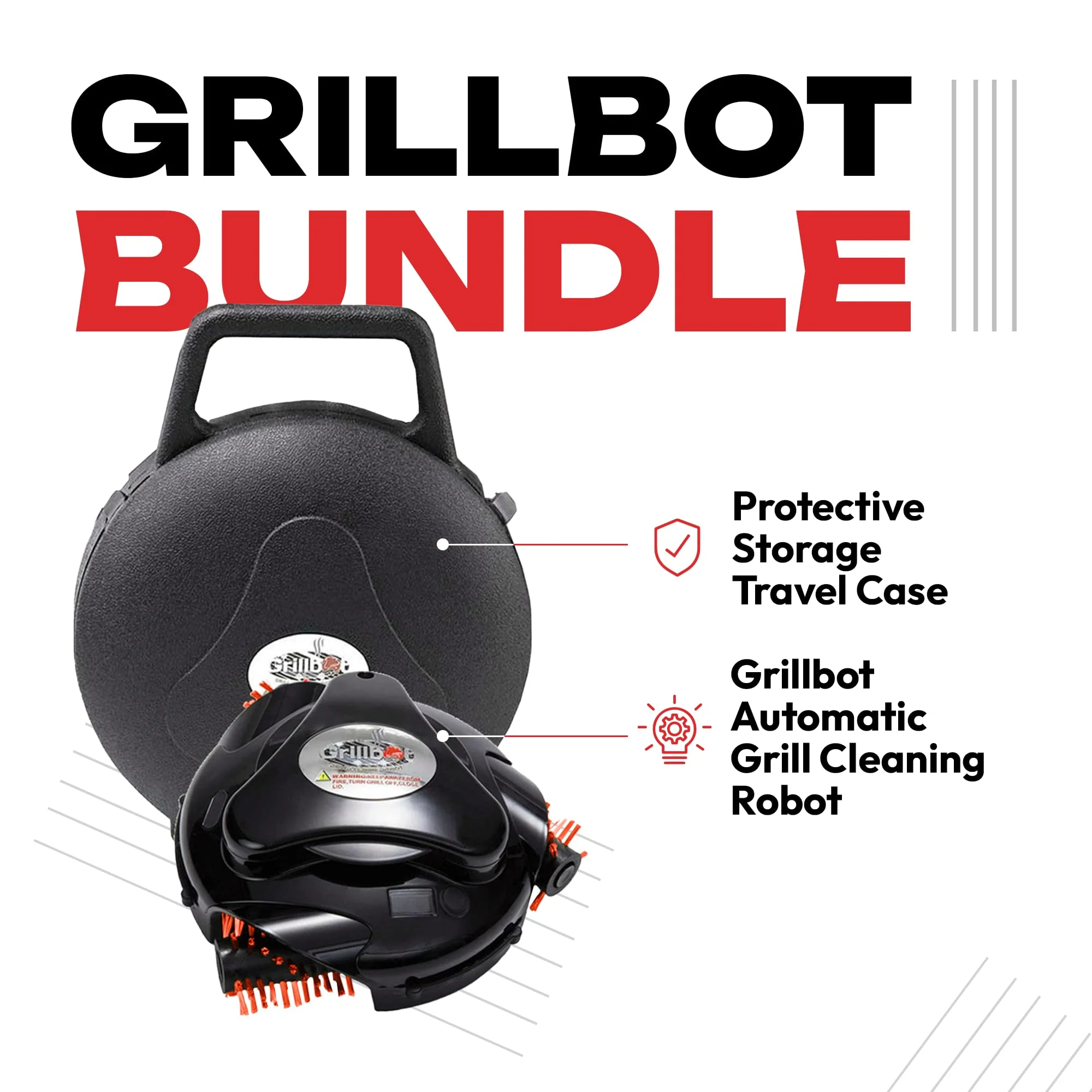 Grillbot Automatic Grill Cleaning Robot with Storage Case - John Pierce Auto Care