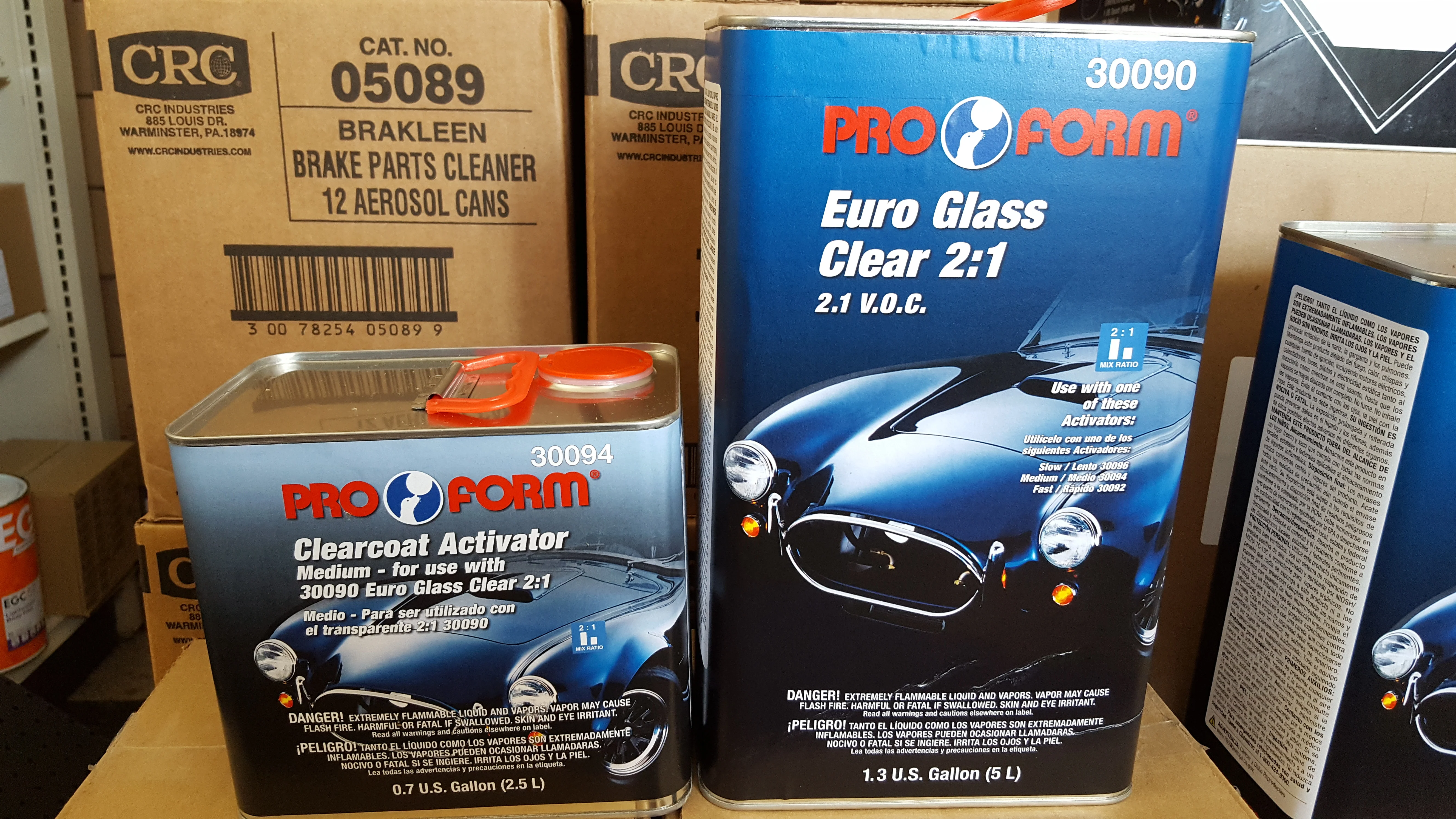 EUROPEAN CLEAR COAT 2K URETHANE 5 LITERS + 2.5 LITER STANDARD ACTIVATOR - John Pierce Auto Care