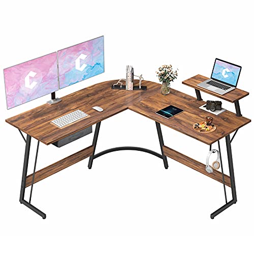 CubiCubi L-Shaped Space-Saving Computer Corner Desk - John Pierce Auto Care