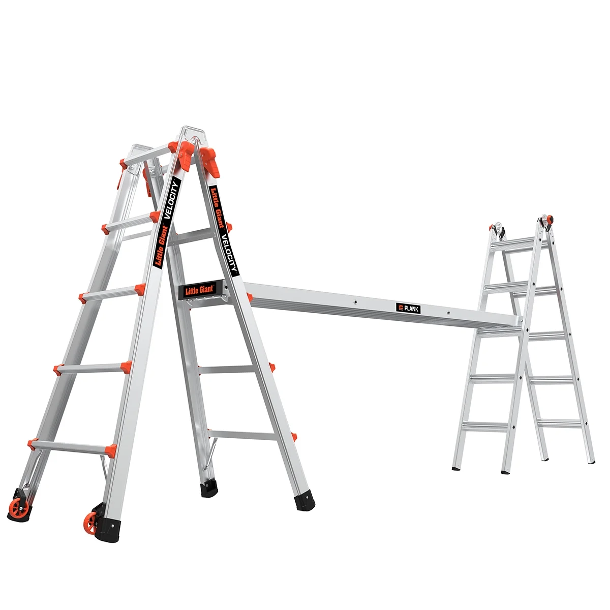 Little Giant Model 22 Aluminum Multi-Use Ladder, Type 1A - 300 lbs. Rated - John Pierce Auto Care