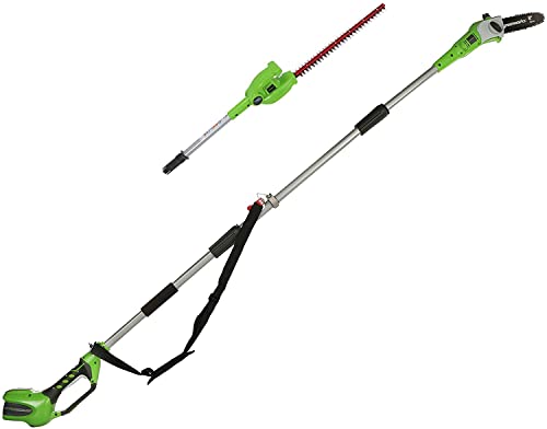 Greenworks 40V Cordless Pole Saw and Pole Hedge Trimmer Combo - John Pierce Auto Care