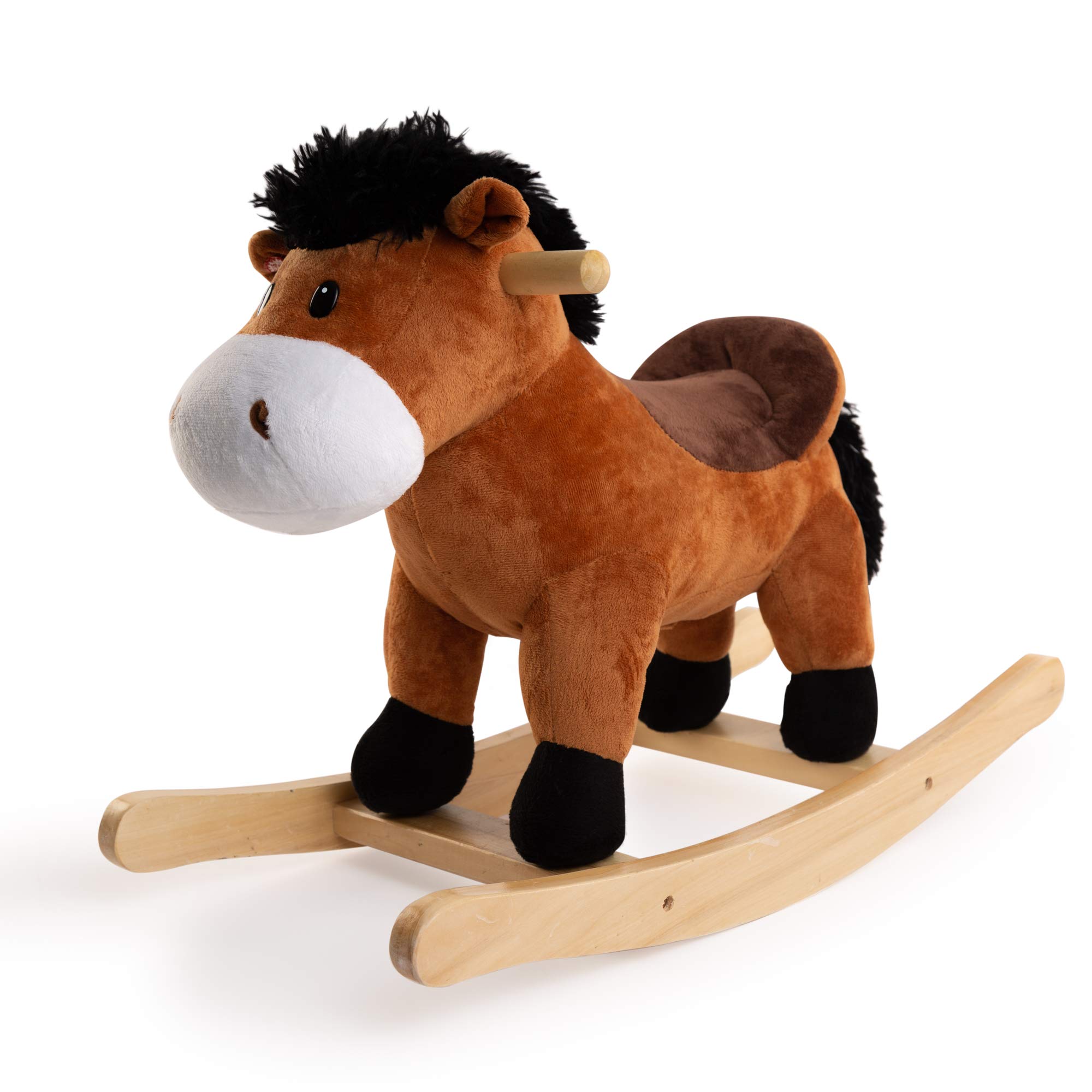 PonyLand Moving Plush Rocking Horse with Electronic Sounds - John Pierce Auto Care