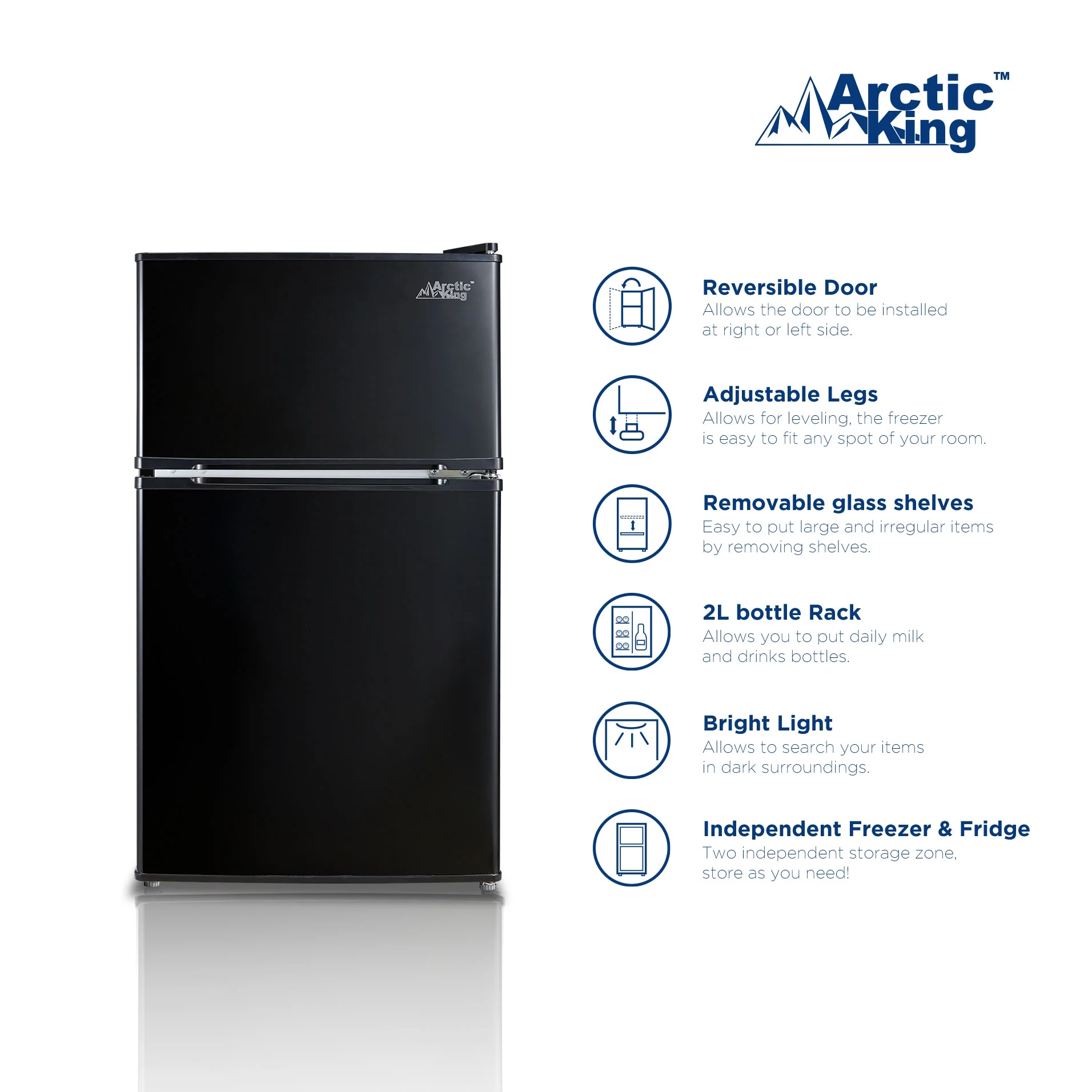 Arctic King 3.2 Cu. Ft. Mini Fridge/Freezer - John Pierce Auto Care
