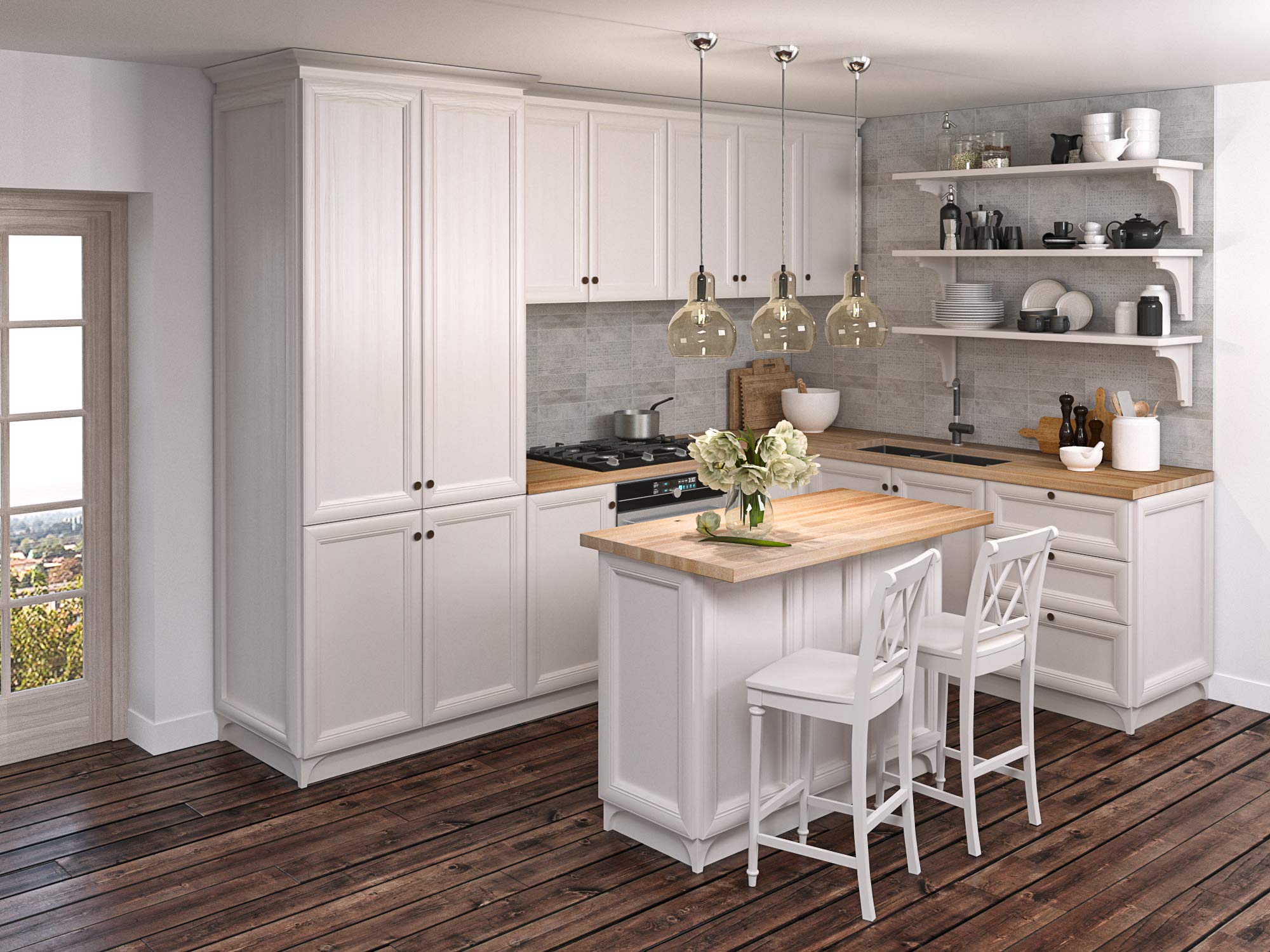 Big Bison Maple Wood Butcher Block Countertop - John Pierce Auto Care