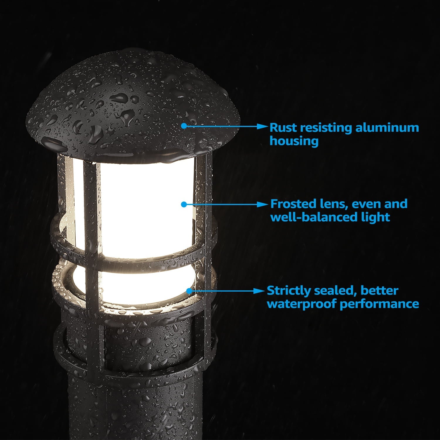 LEONLITE 12-Pack Low-Voltage Waterproof LED Landscape Lights - John Pierce Auto Care