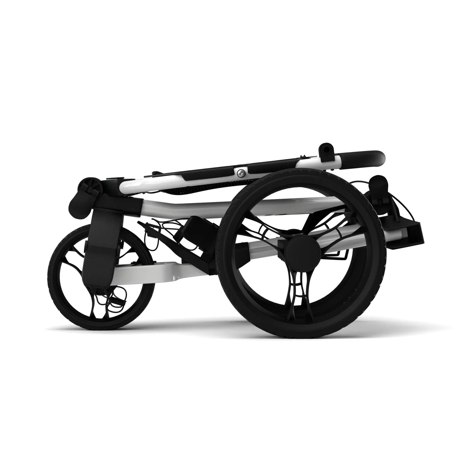 Omada Golf TriLite Golf Push Cart - (White/Black) - John Pierce Auto Care