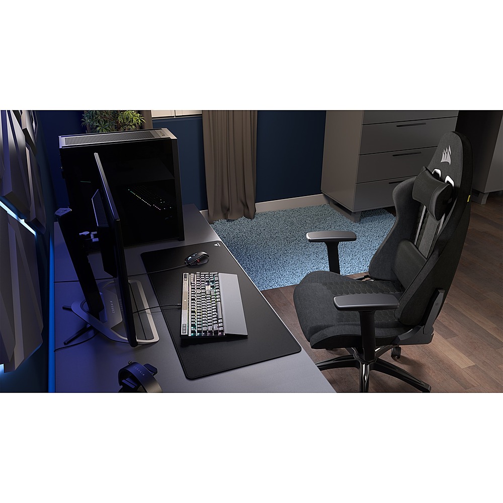 CORSAIR TC100 Fabric Gaming Chair, Black - John Pierce Auto Care