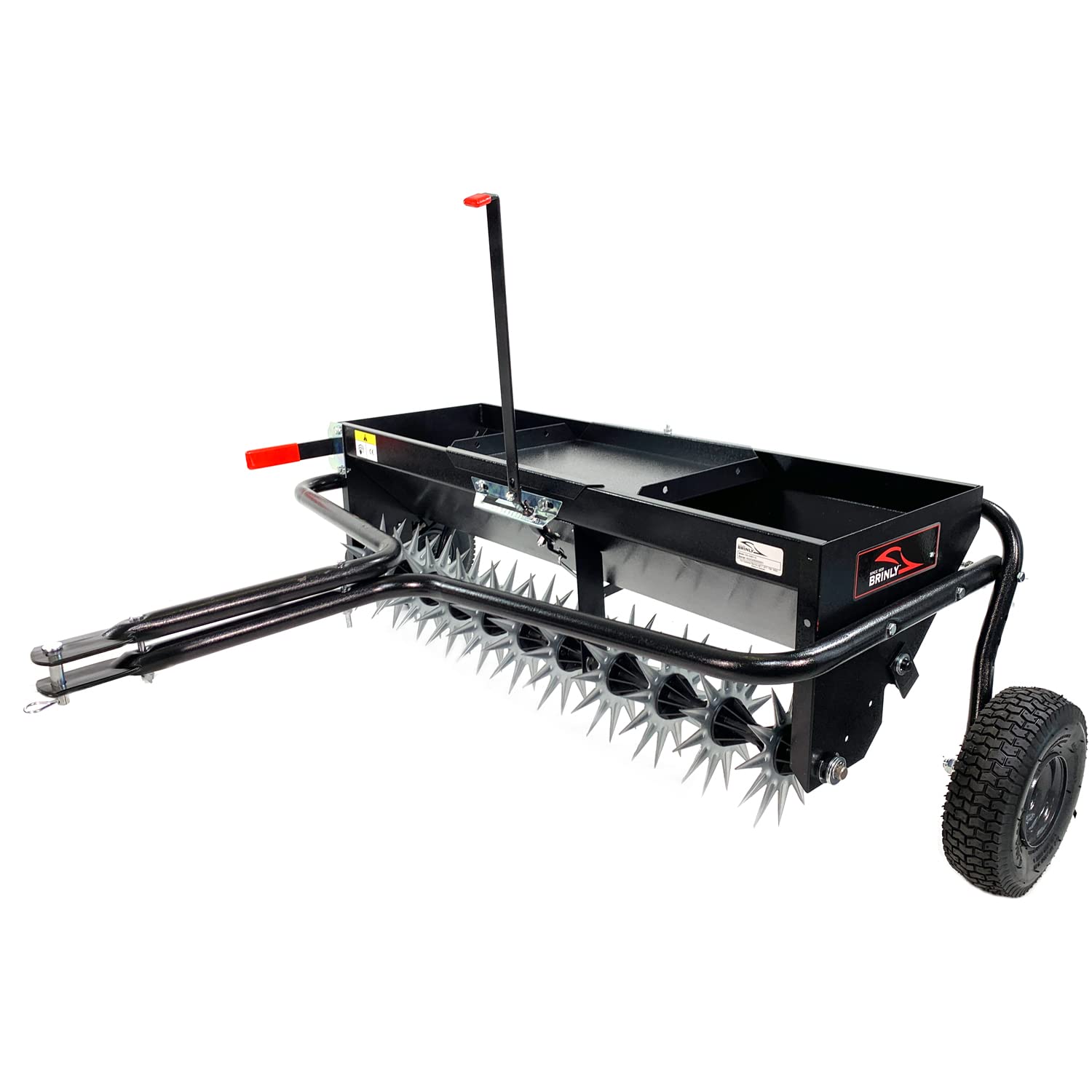 Brinly 40-Inch Combination Tow-Behind Aerator Spreader - John Pierce Auto Care