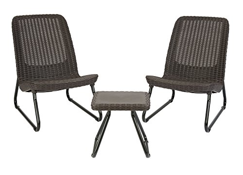 Keter Rio 3-Piece Resin Wicker Patio Furniture Set - John Pierce Auto Care