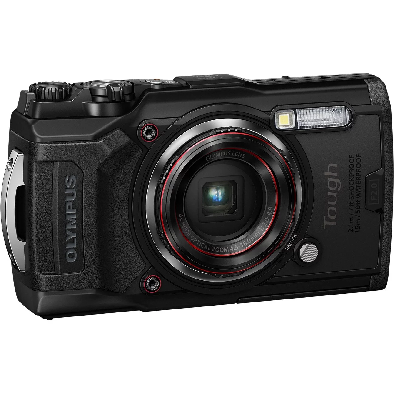 Olympus Tough TG-6 Compact Digital Camera, Black - John Pierce Auto Care