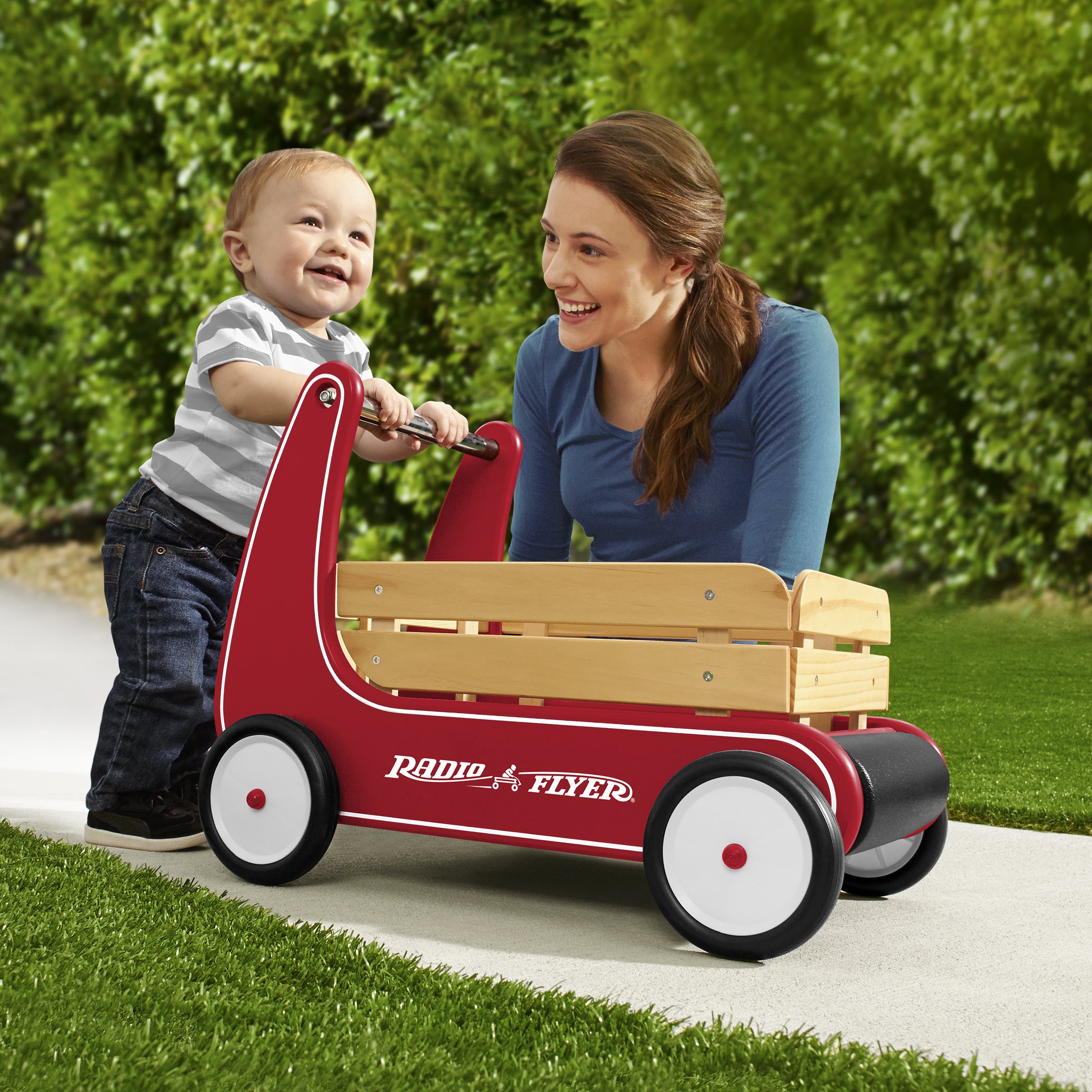 Radio Flyer Classic Wooden Walker Wagon for Toddlers - John Pierce Auto Care