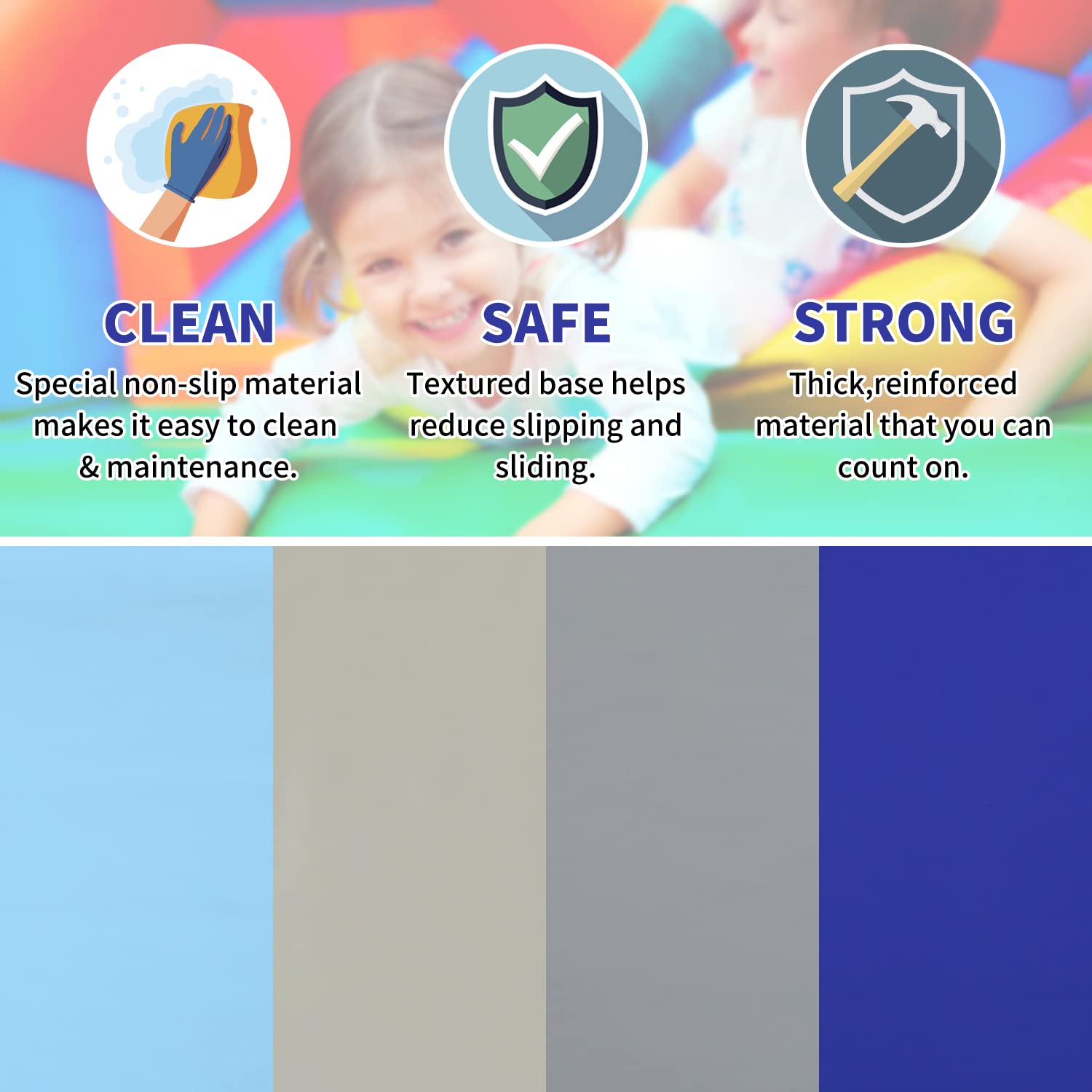 4-Piece Polyurethane Foam Climbing Playset for Toddlers - John Pierce Auto Care