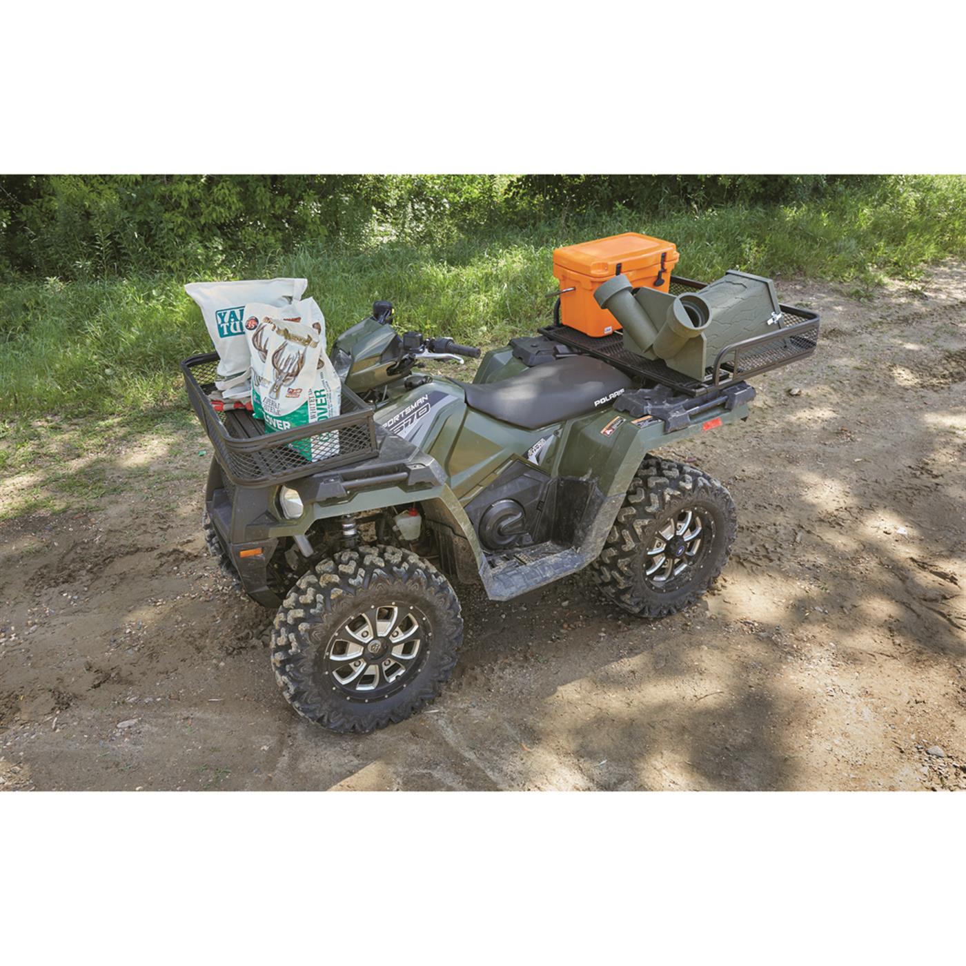 Guide Gear Universal ATV Front and Rear Cargo Basket Set, Luggage Carrier Racks, Heavy-Duty Steel Mesh, 2 Piece - John Pierce Auto Care