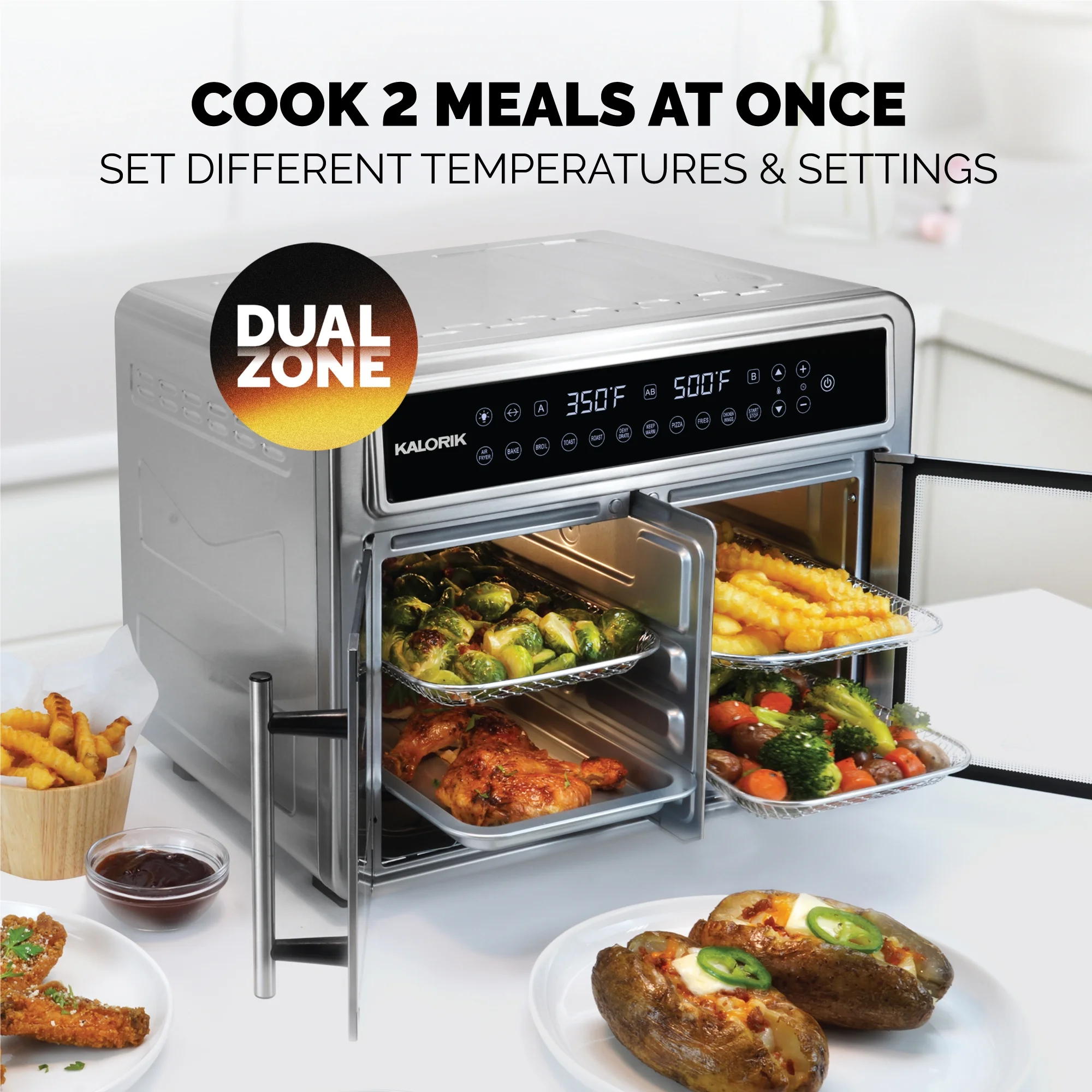 Kalorik MAXX® 26 Quart Flex Trio Air Fryer Oven - John Pierce Auto Care