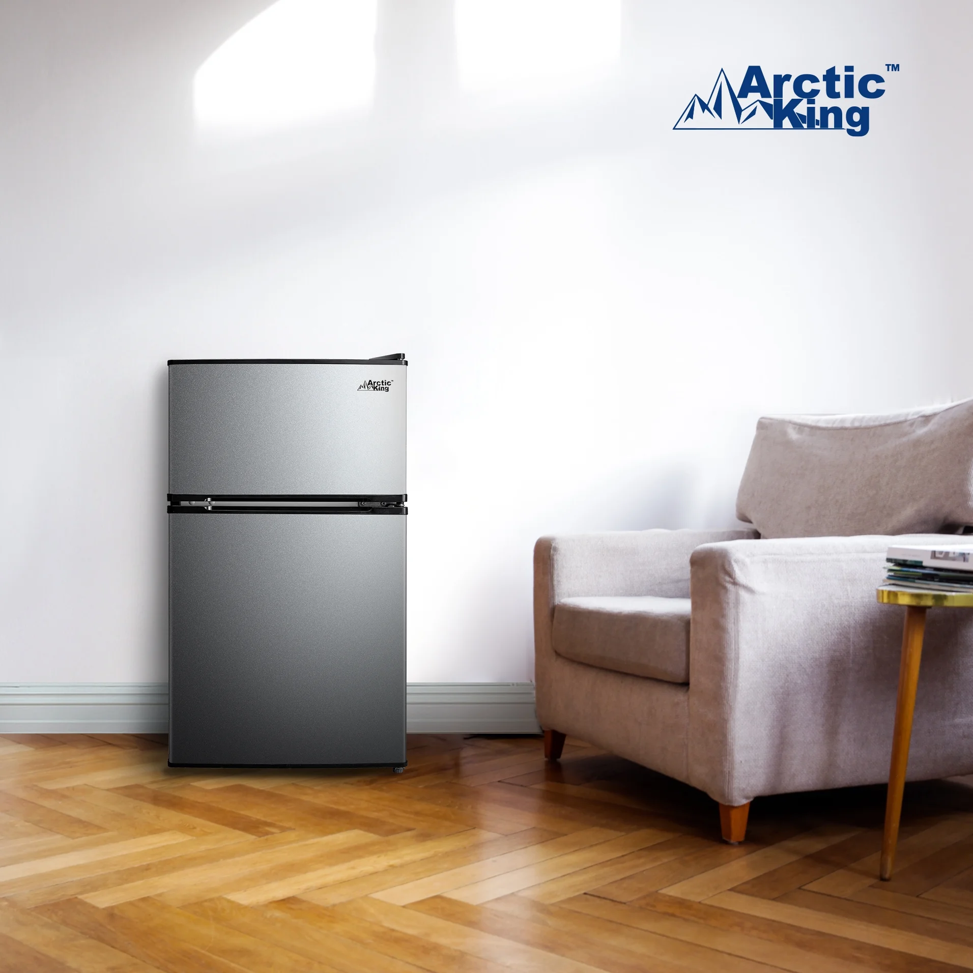 Arctic King 3.2 Cu. Ft. Mini Fridge, Stainless - John Pierce Auto Care