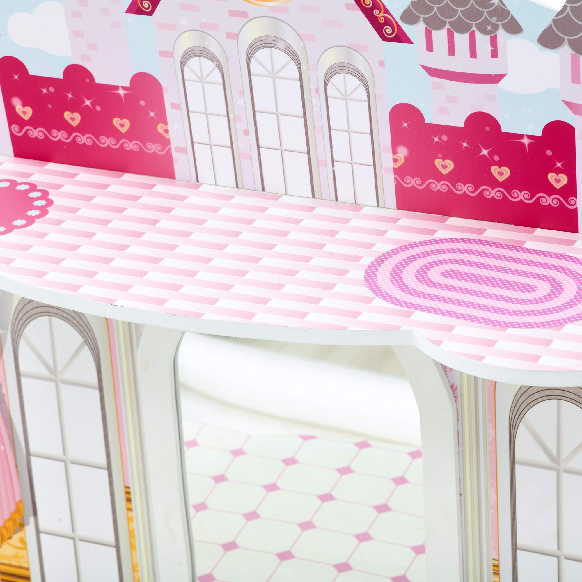 Teamson Kids Dreamland Castle Vanity Table and Stool Set - John Pierce Auto Care