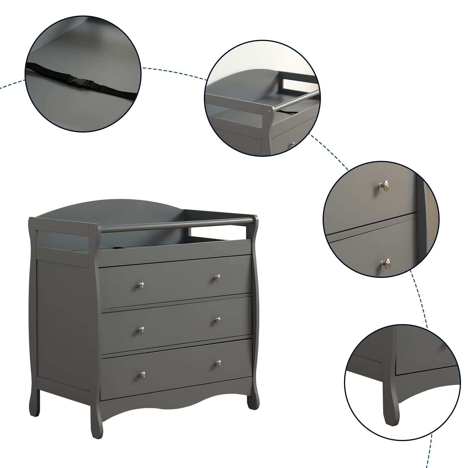 Karl Home Changing Dresser Station for Nursery - John Pierce Auto Care