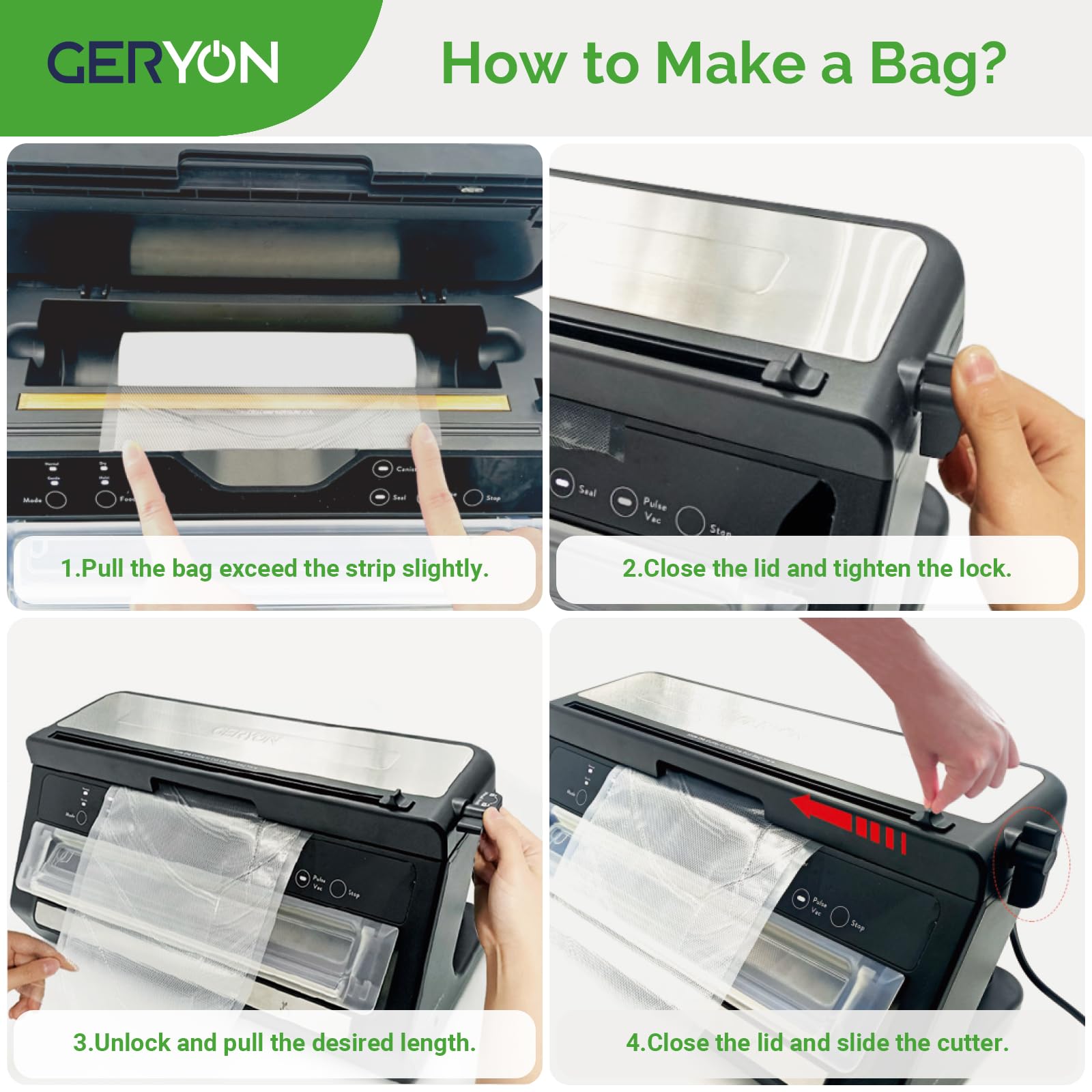 GERYON Vacuum Sealer Machine for Food Preservation - John Pierce Auto Care