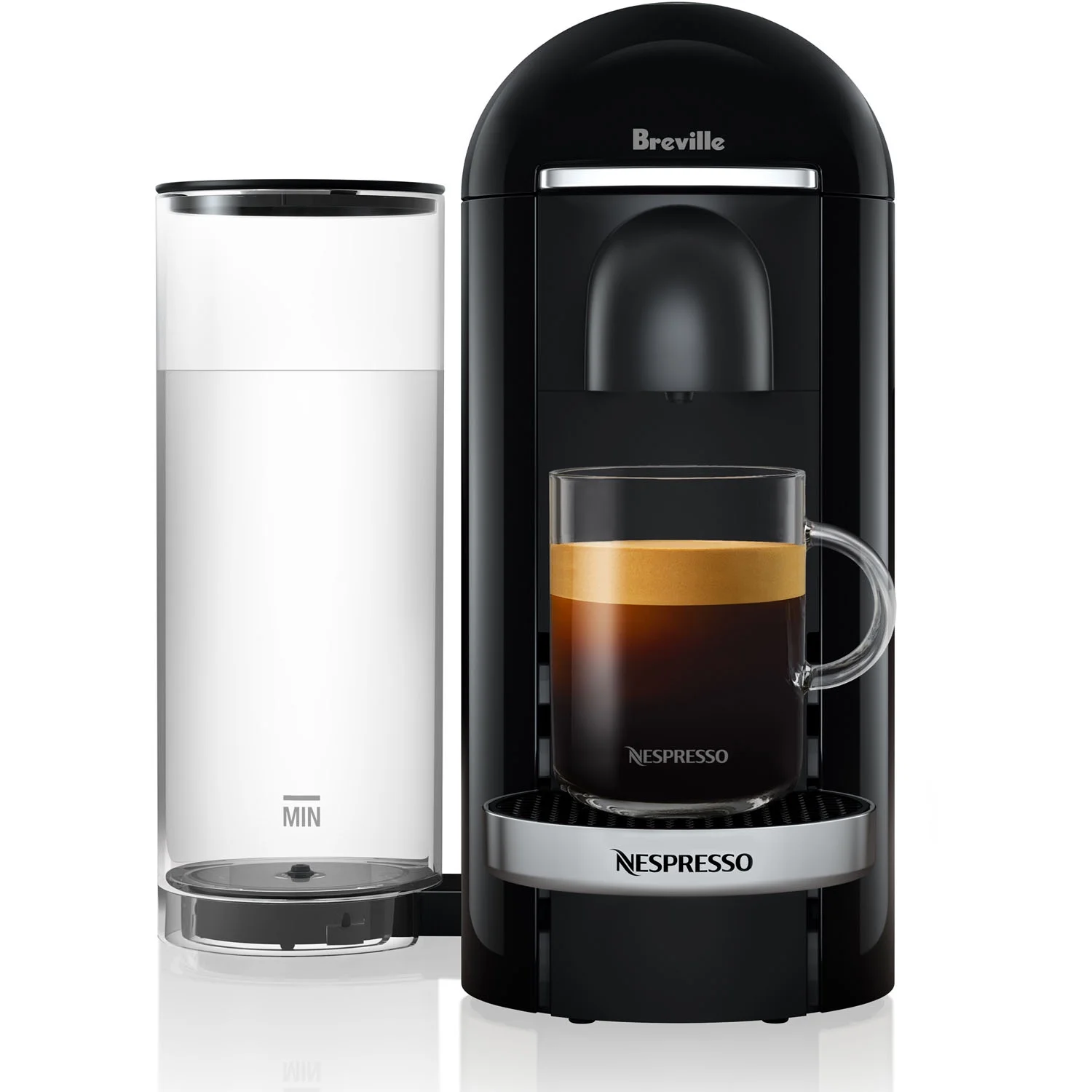 Breville Nespresso New VertuoPlus Deluxe Coffee and Espresso Single-Serve Machine in Piano Black - John Pierce Auto Care
