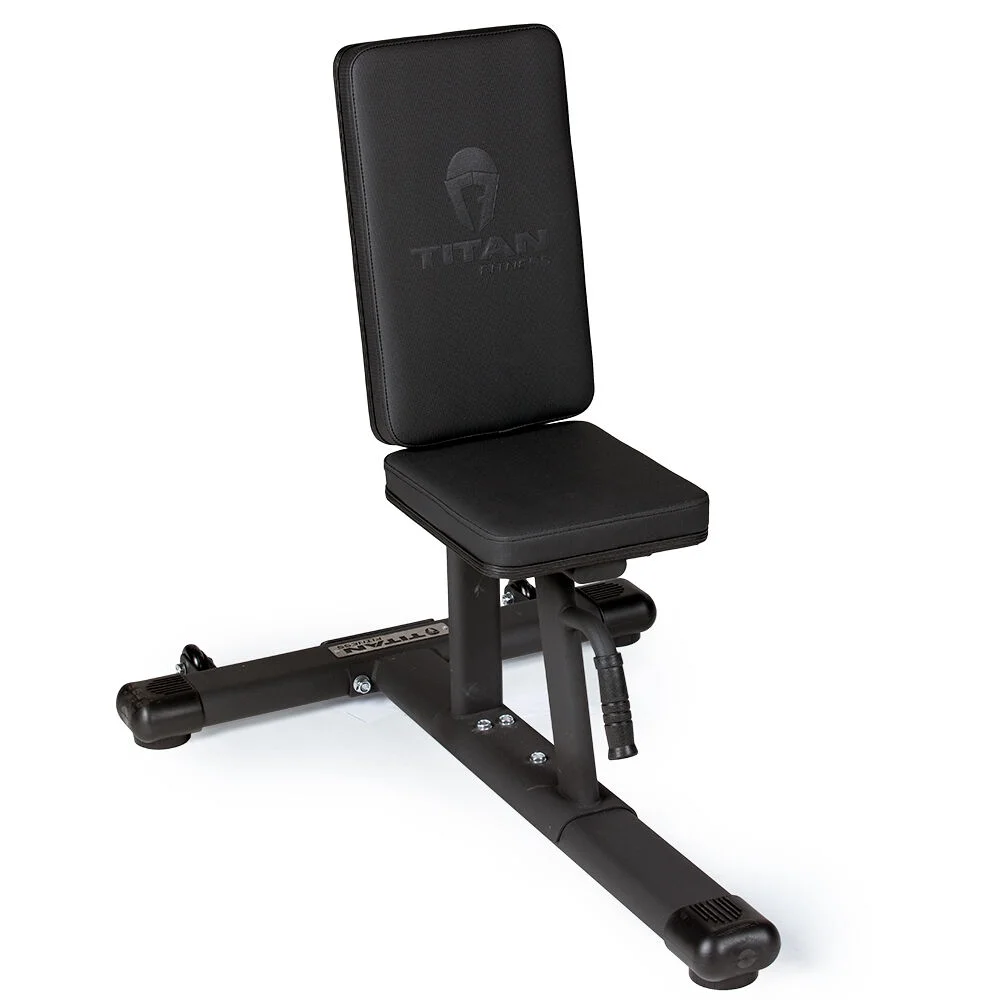 Titan Fitness Seated Stationary Bench, Rated 330 LB, Utility Upright Tricep Bicep Shoulder Press Weight Bench - John Pierce Auto Care