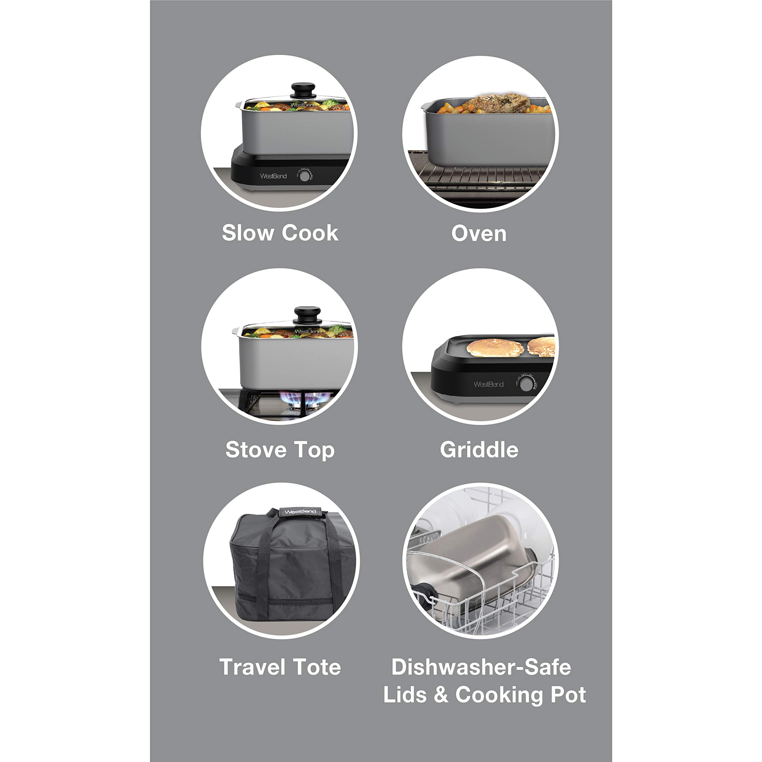 West Bend 87905 Versatility Slow Cooker with Temperature Control - John Pierce Auto Care