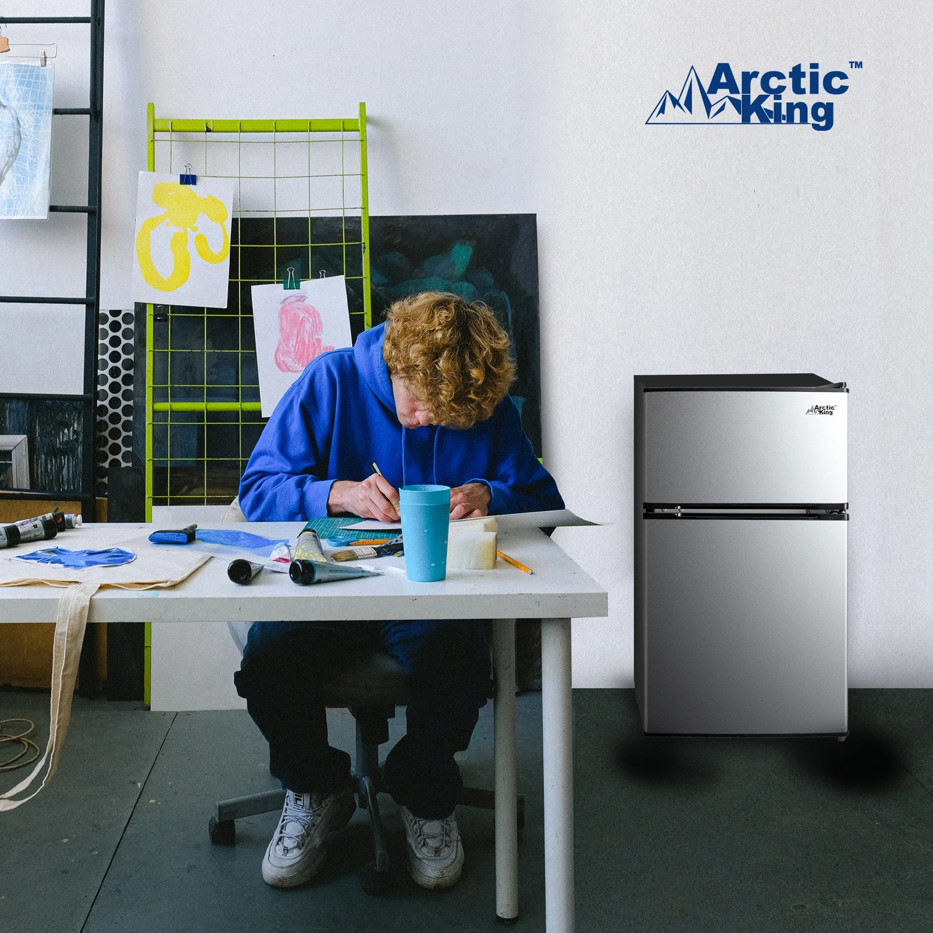 Arctic King 3.2 Cu. Ft. Mini Fridge, Stainless - John Pierce Auto Care