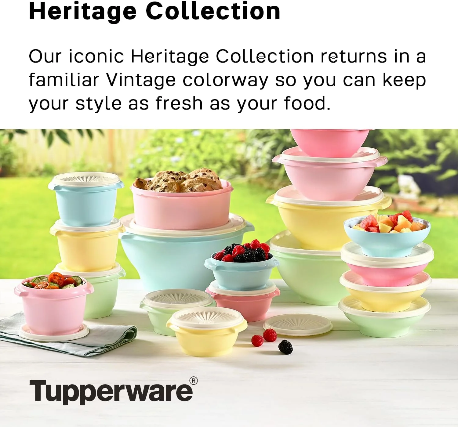 Tupperware Heritage 36-Piece Food Storage Set - John Pierce Auto Care
