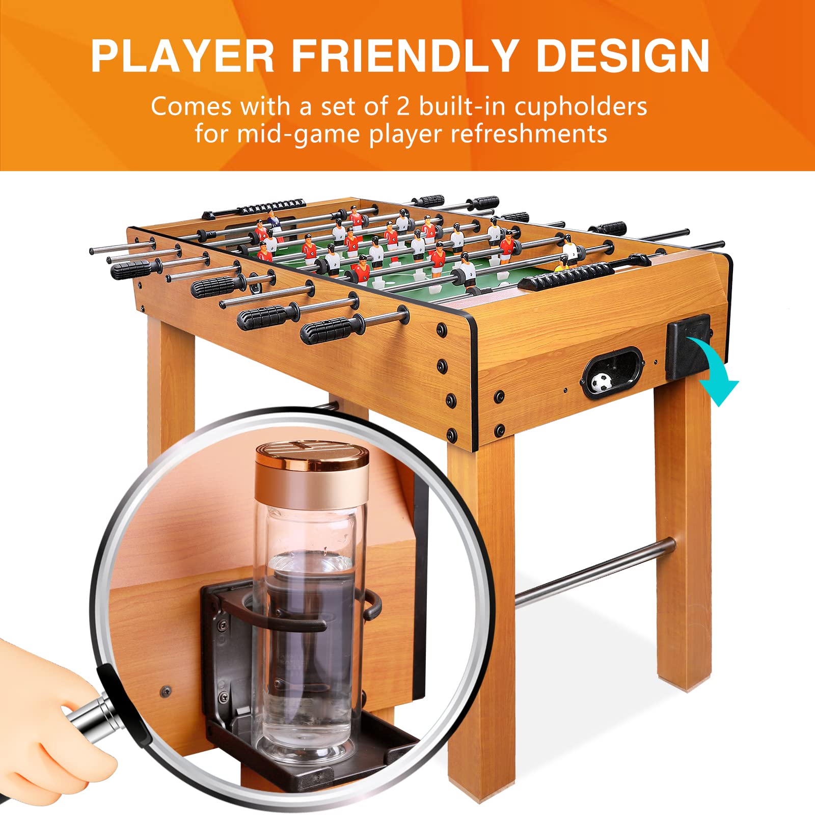 BBnote 48-Inch Competition Sized Foosball Table - John Pierce Auto Care