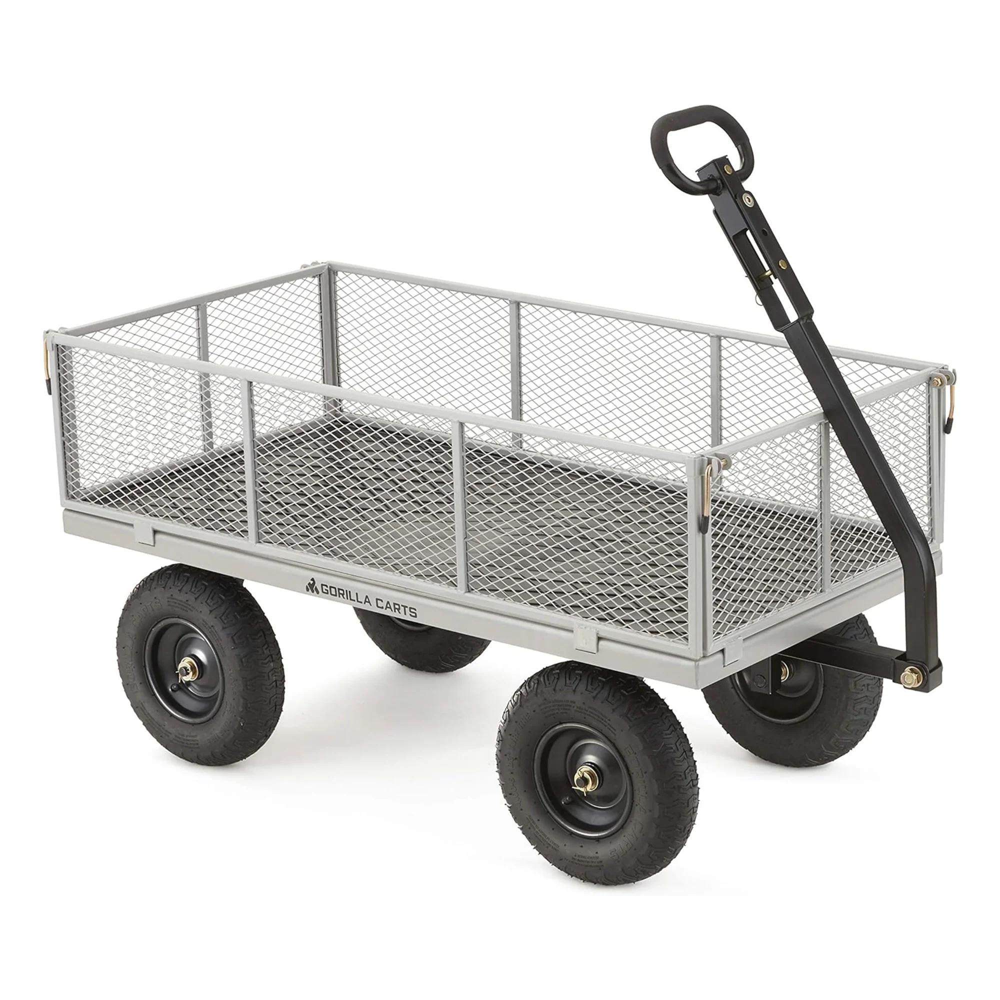 Gorilla Carts GOR1001-Com 1000-lb Steel Utility Cart, 13-inch - John Pierce Auto Care