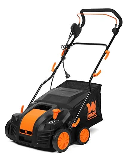 WEN 16-inch 15-amp 2-in-1 Electric Dethatcher and Scarifier with Collection Bag - John Pierce Auto Care
