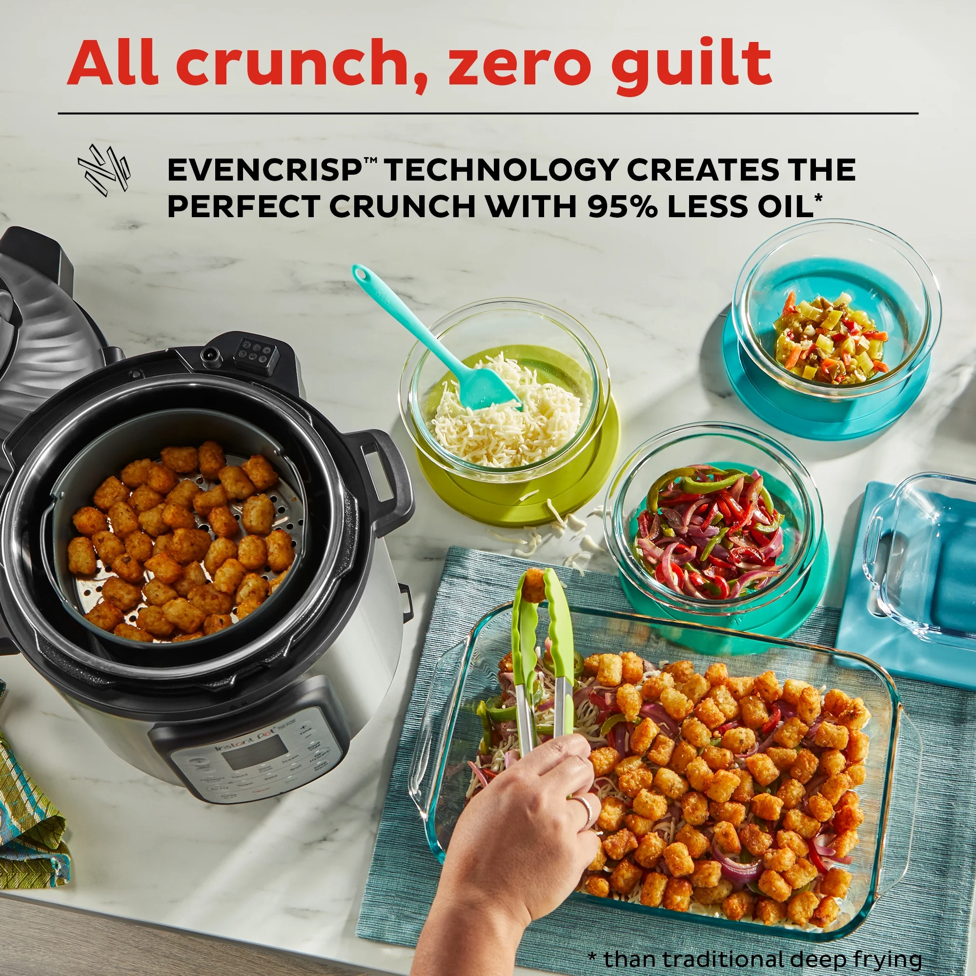 Instant Pot Duo Crisp 11-in-1 Air Fryer and Electric Pressure Cooker Combo with Multicooker Lids that Air Fries, Steams, Slow Cooks, Sautés, Dehydrates and More, Free App With 1900 Recipes, 8 Quart - John Pierce Auto Care