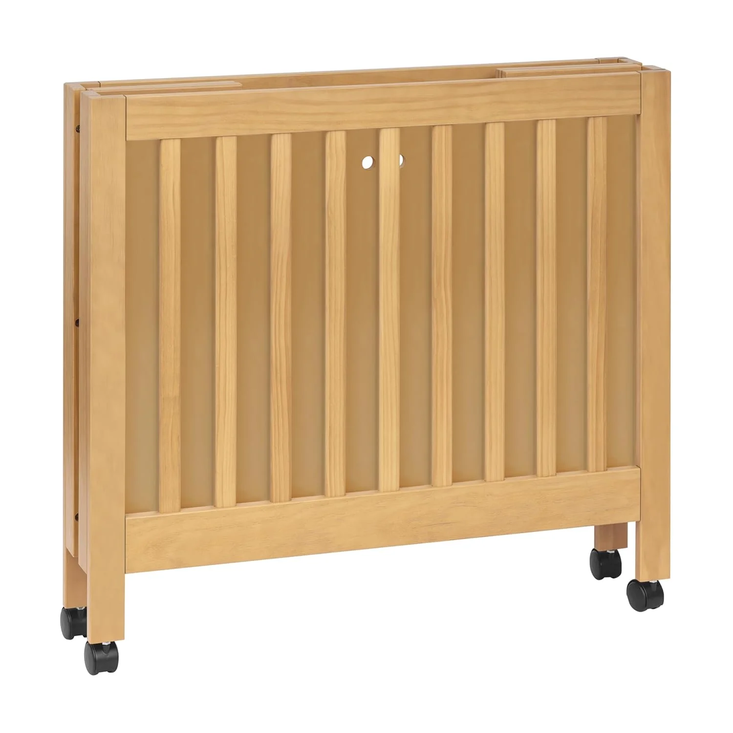 Babyletto Origami Mini Portable Crib Folding with Wheels in Honey, 2 Adjustable Mattress Positions, Greenguard Gold Certified - John Pierce Auto Care