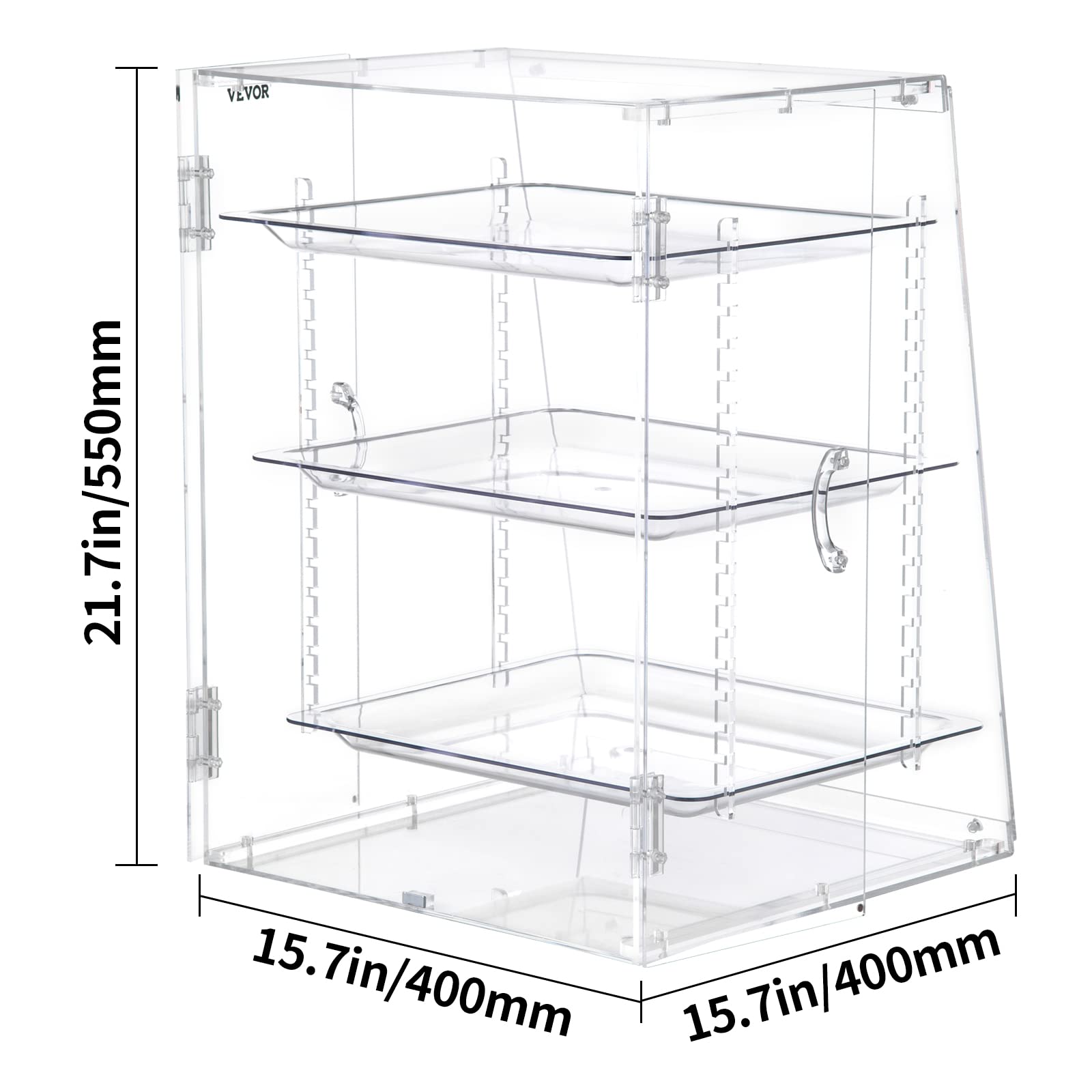 VEVOR Pastry Display Case with Removable Trays - John Pierce Auto Care